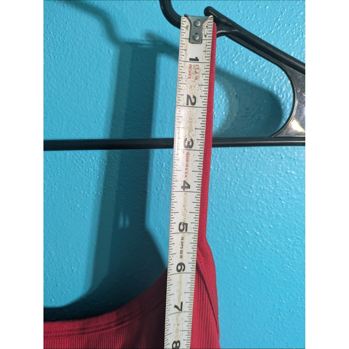 Red Ribbed Cami Tank | Y2K Aesthetic | XL
