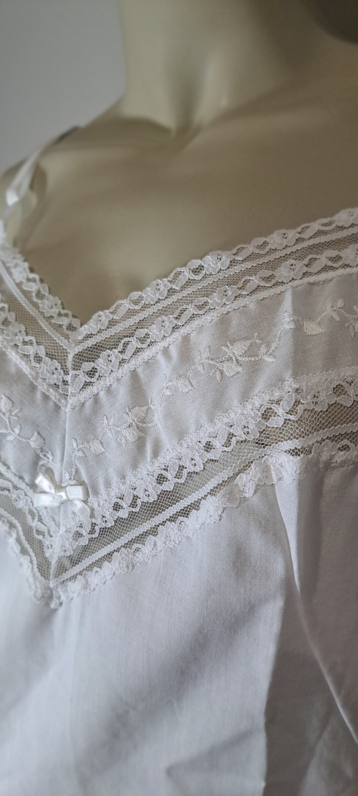 Polyester Cotton Woven Blend Summer Full Slip 38 Cute Bust Lace