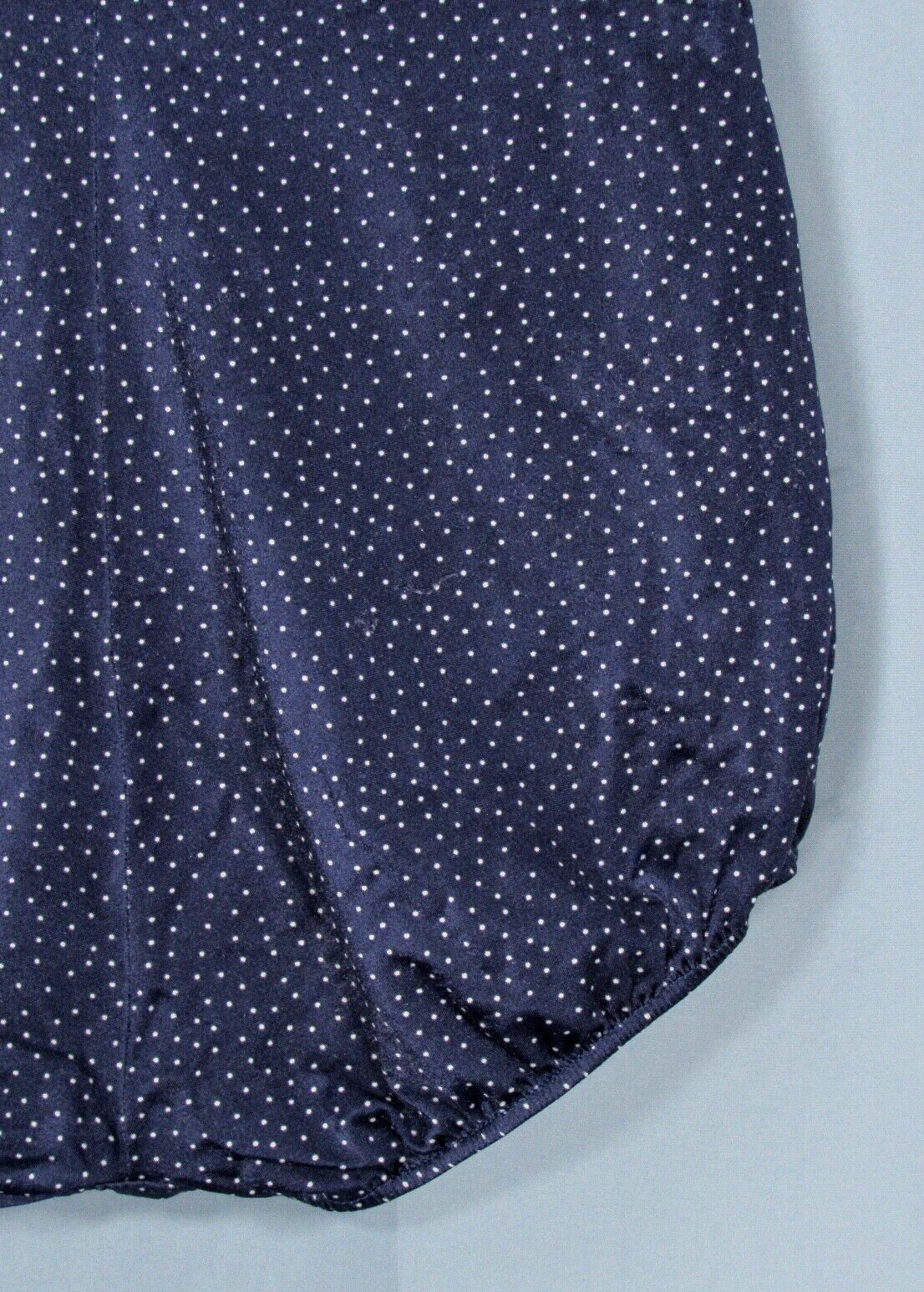 VTG ROBBY LEN Shape-Lee Swim Suit STRAPLESS 1PC Blue Polka-Dot 17/18 sz XL