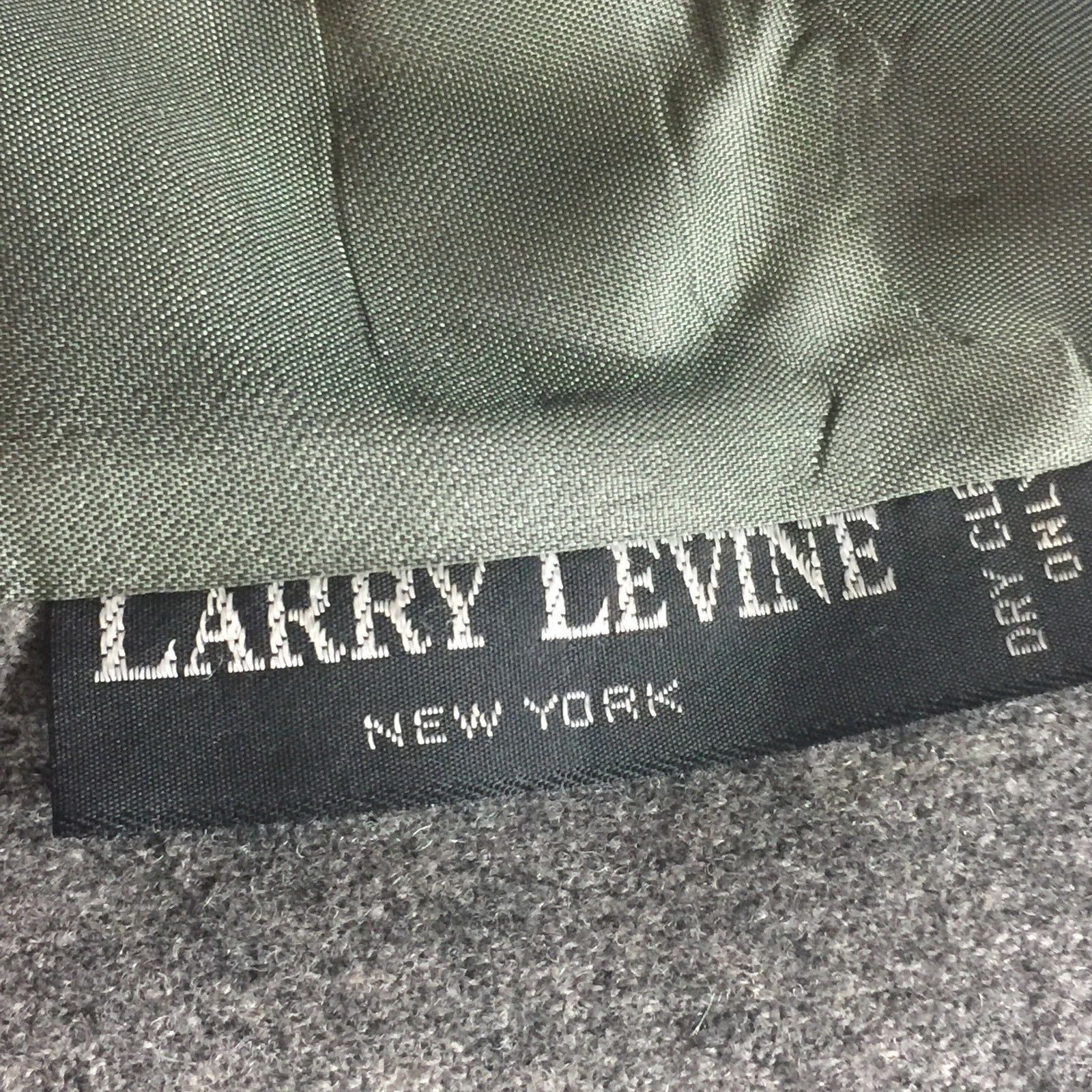 Larry Levine Womens Medium Blazer Wool Grey Union Made Vintage
