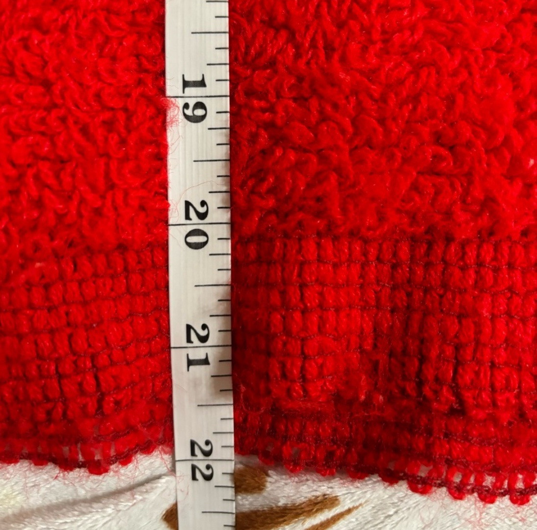 Vintage 60s Womens Sweater Red Sz 4 Gaylana Styled by Peter Freund Milliken Yarn