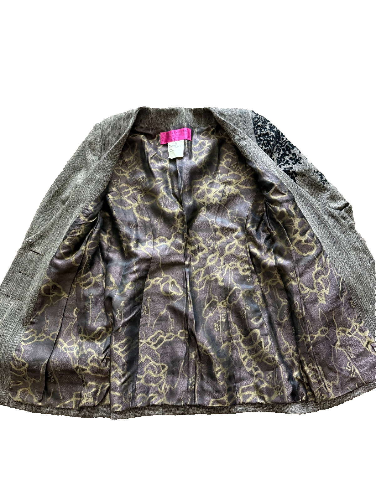 Vintage Christian Lacroix Paris Wool Blazer FR 38/S US Made in France