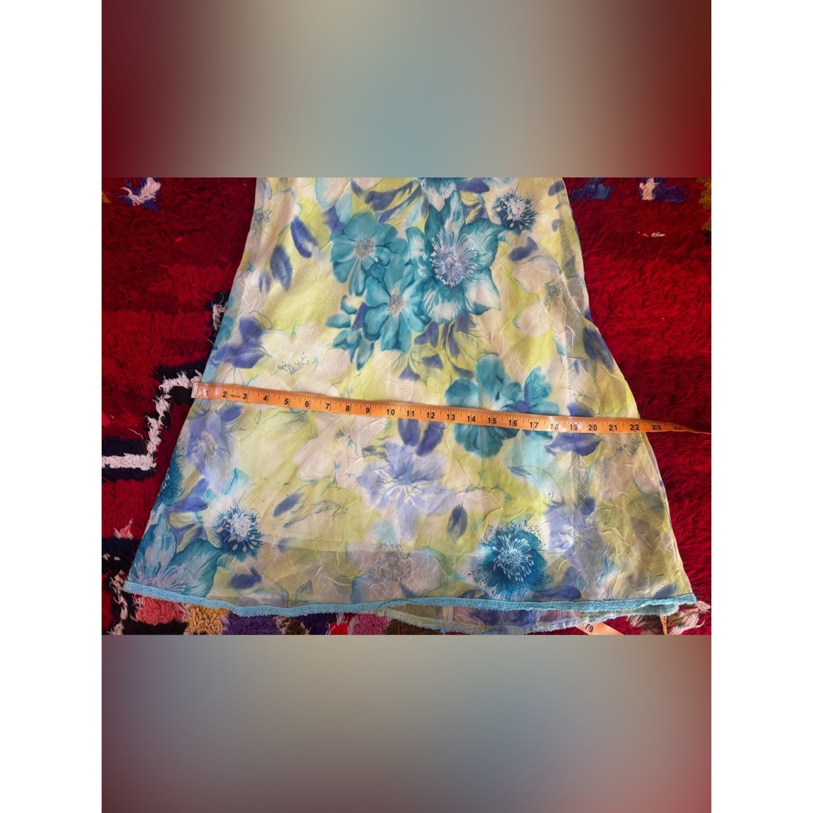 Y2K Vintage California Concepts floral slip dress Sz M