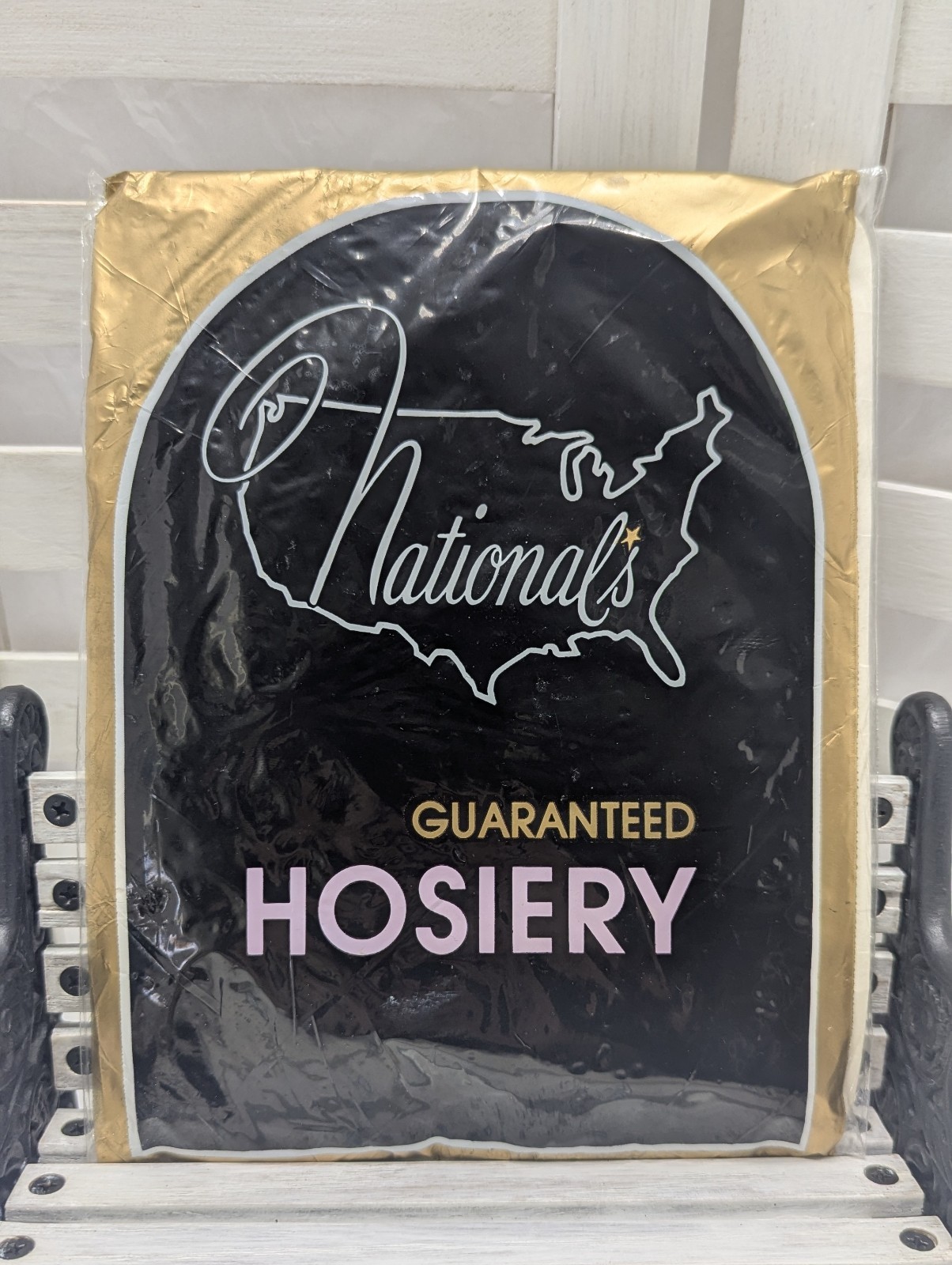 Vintage National&rsquo;s Guaranteed Hosiery All Nylon C Made in the USA
