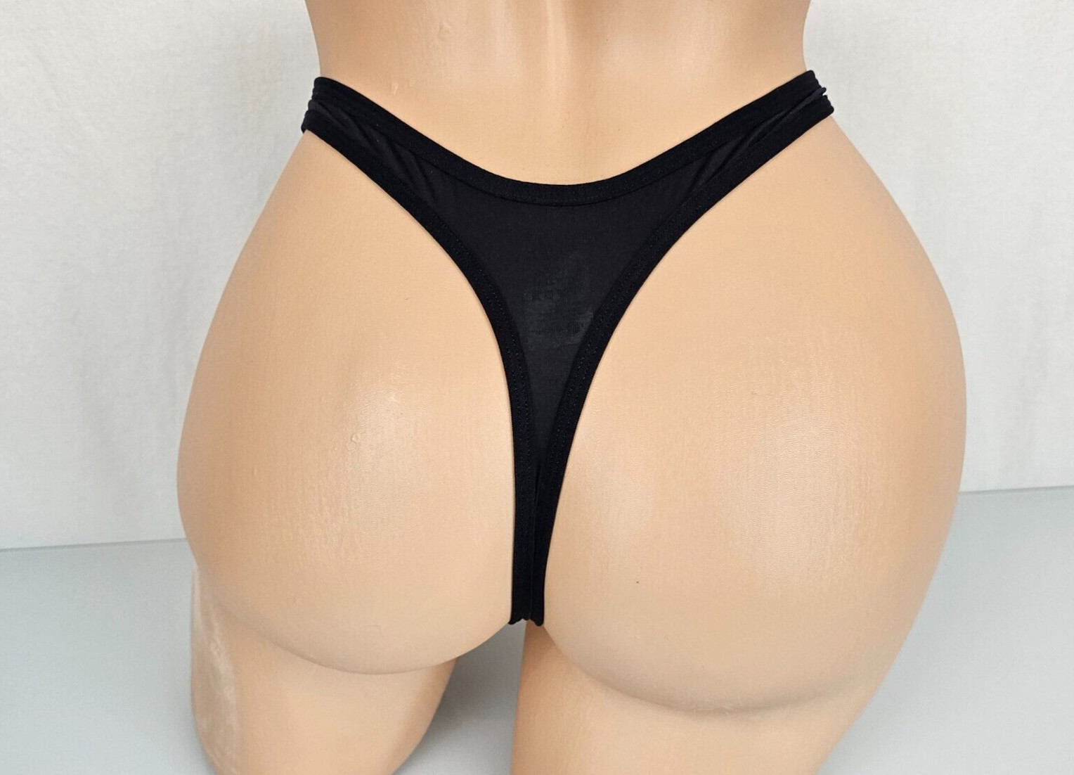 Vintage Vanity Fair My Favorite Pants Super Soft Thong Panties Black 6 M 18141