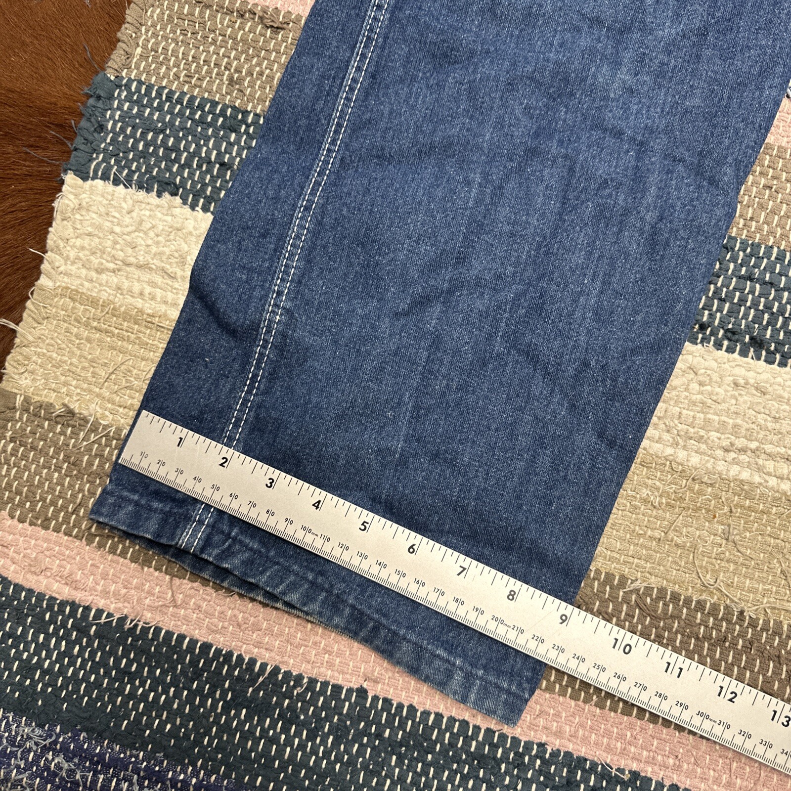 Vintage 1980&rsquo;s Pizzazz Jeans Womens SM High Waist Embroidered Paris NY 32×32&Prime;