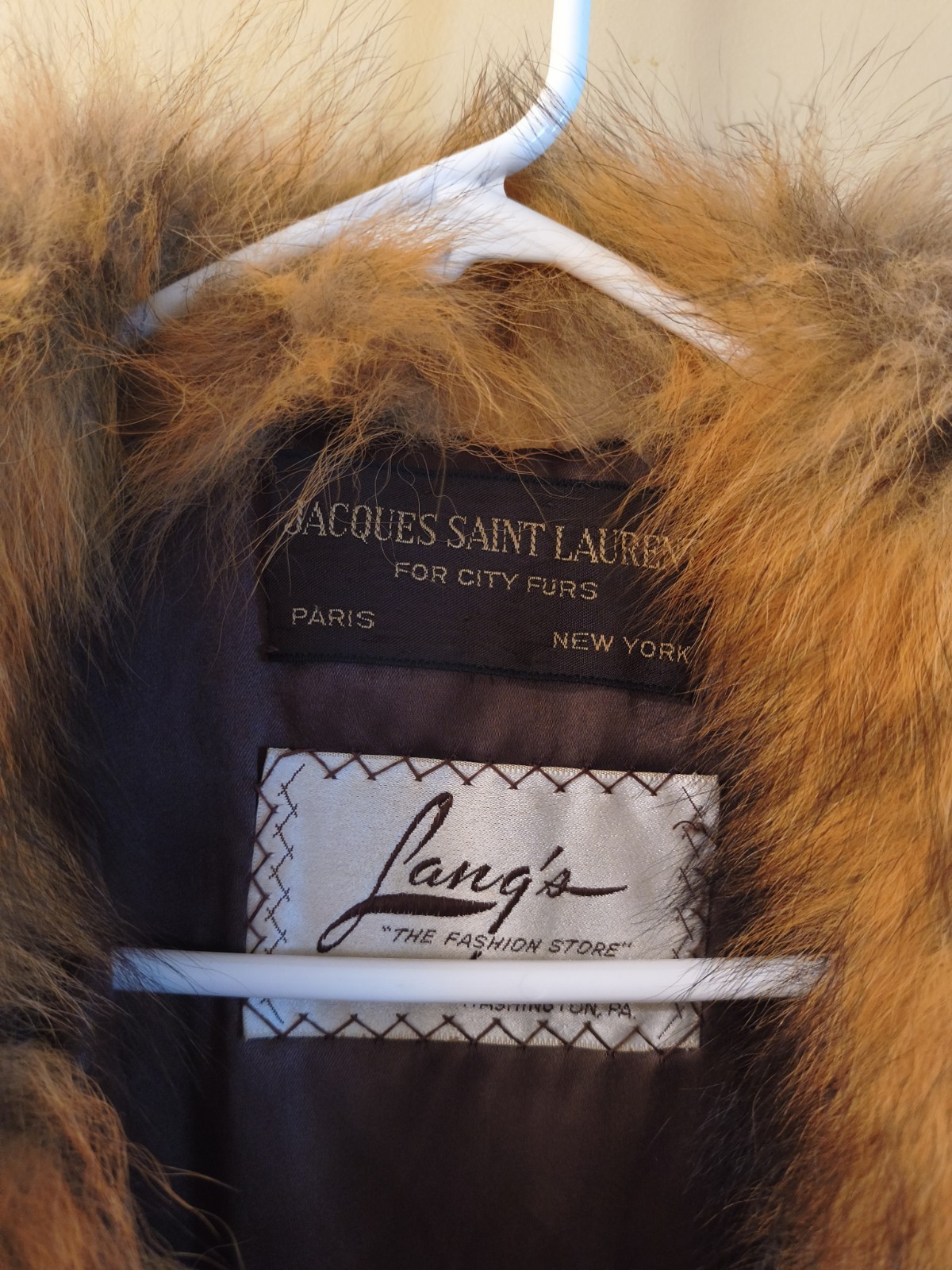 Jacques Saint Laurent Red Fox Fur Coat Women&rsquo;s Regular XS