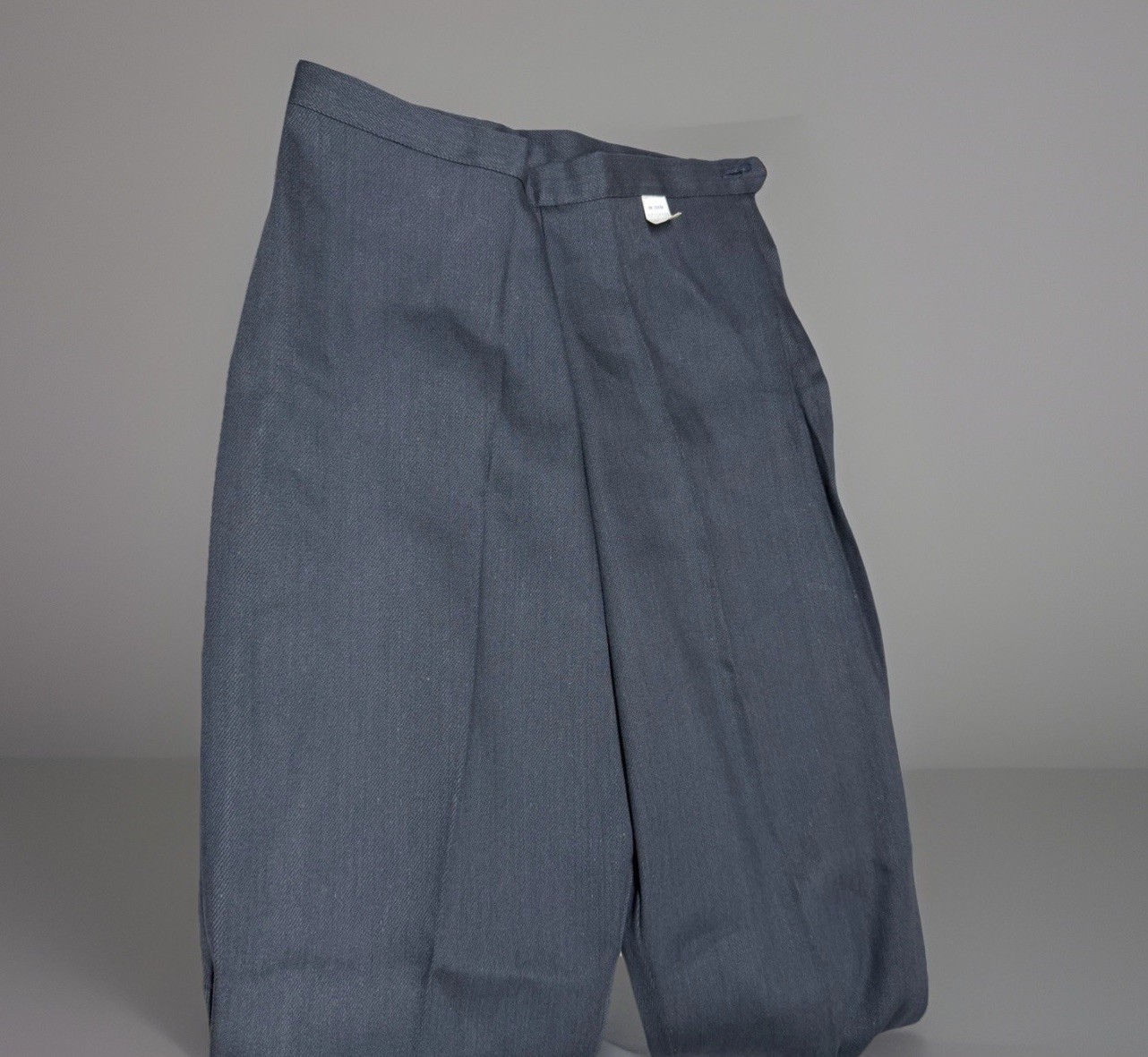 Vtg 60s Tarri Towne Cotton Nylon Slacks High Rise Cigarette Pants Black 26 NOS