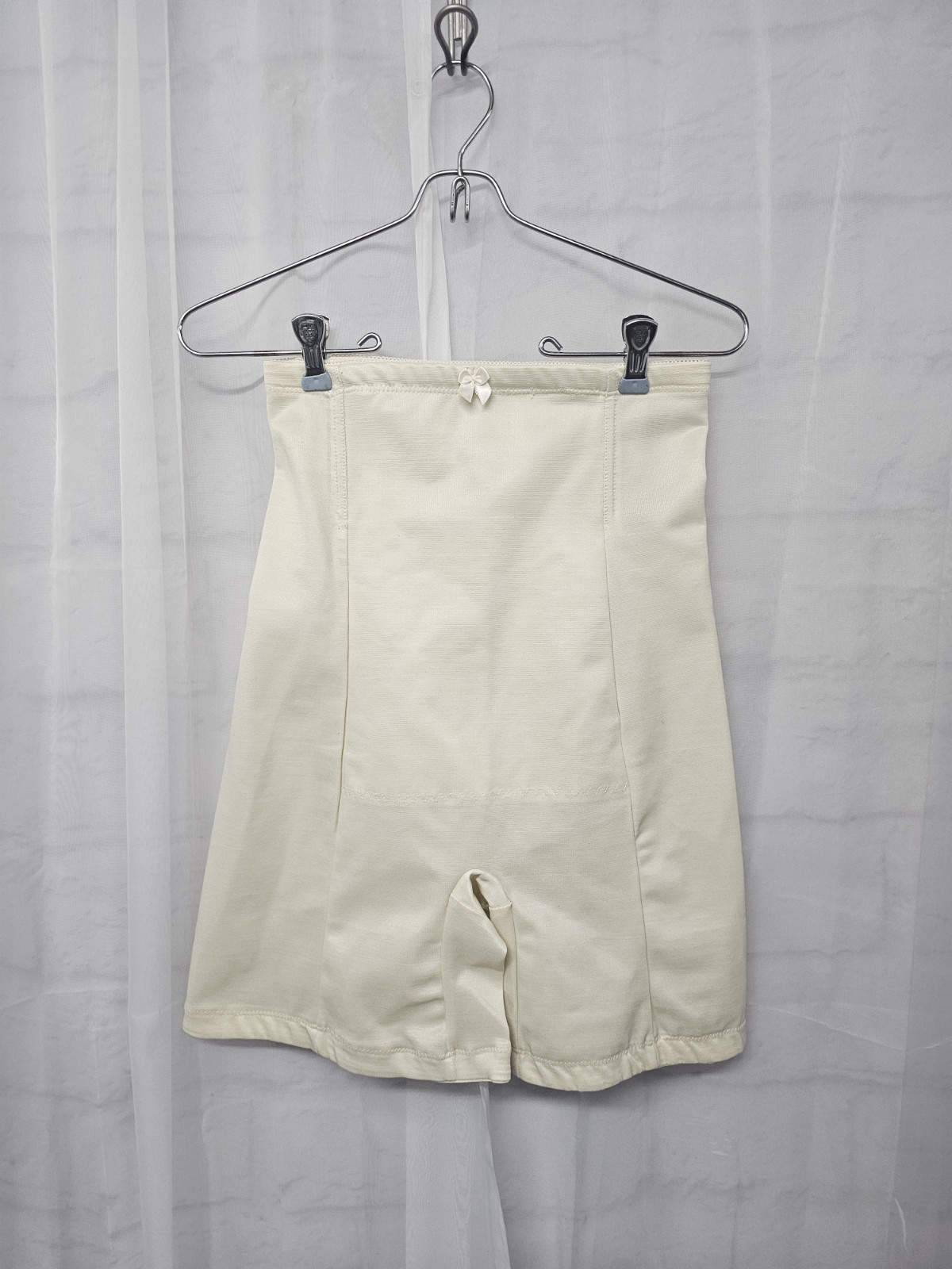 Vintage Crown-ette Cream Shaping Shorts Girdle Bodycon Stretch S