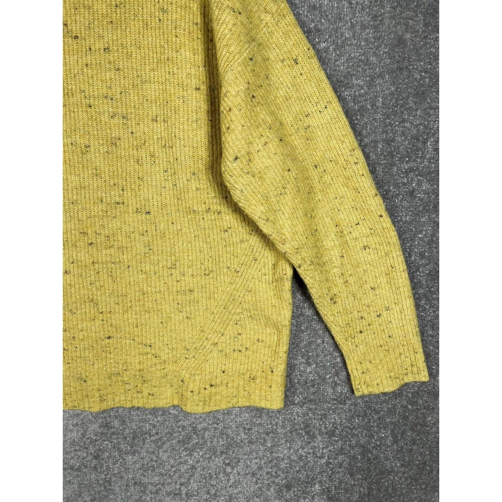 Old Navy Slouch V-Neck Pullover Sweater Womens Size XL Squash Yellow Confetti