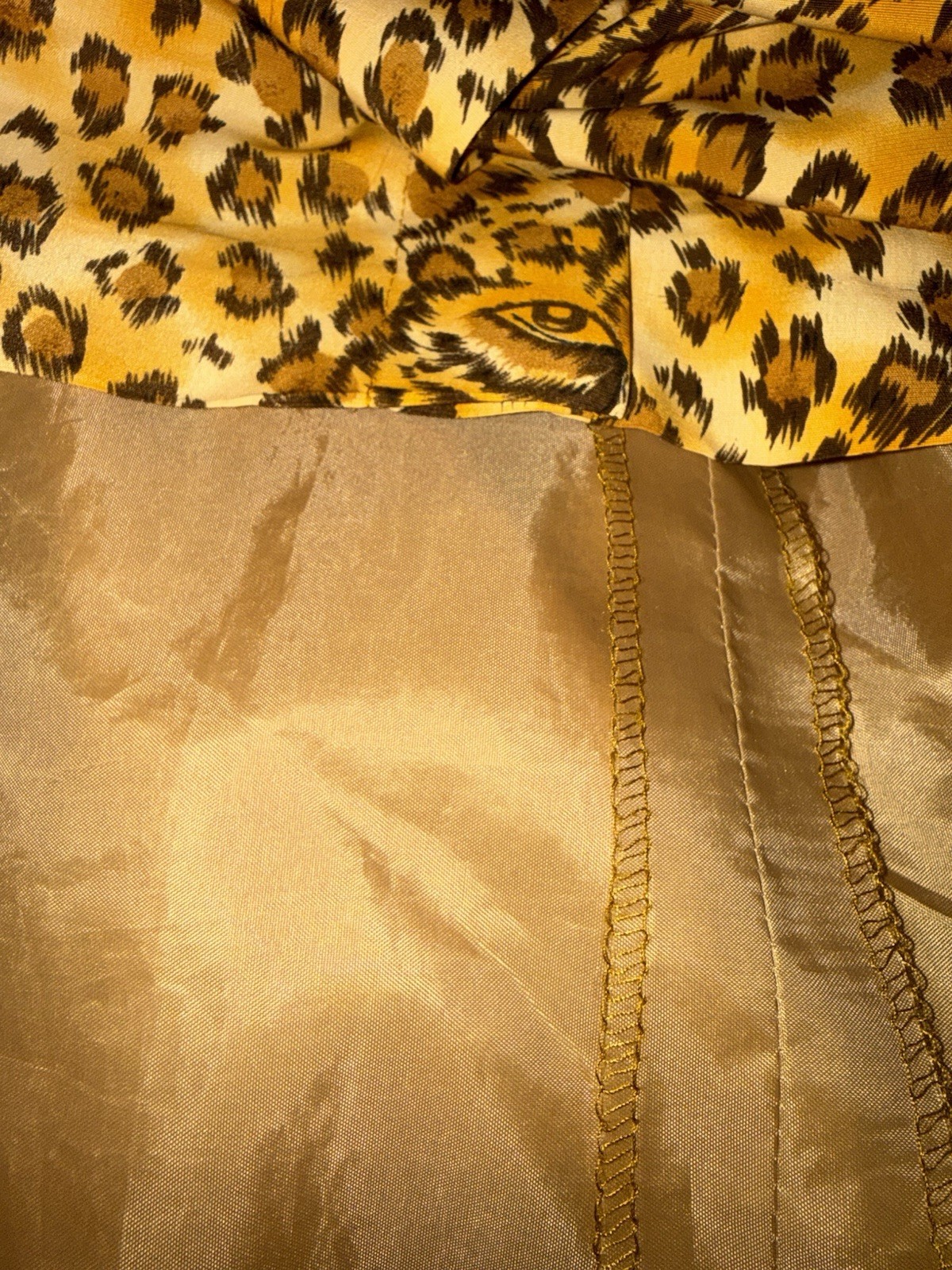 1980’s Cheetah Leopard Print Maxi Dress Padded Shoulders