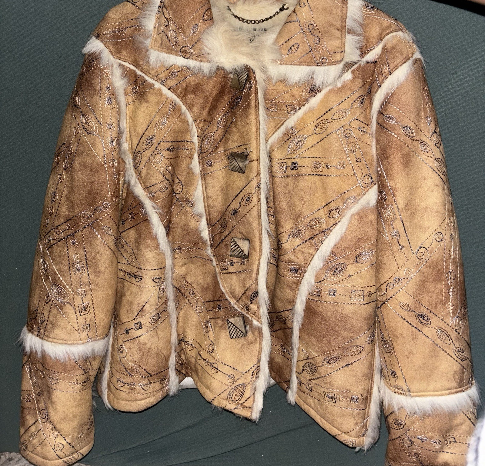 Wraps By Canvasback Vintage Brown Jacket Size Medium Made In Colombia