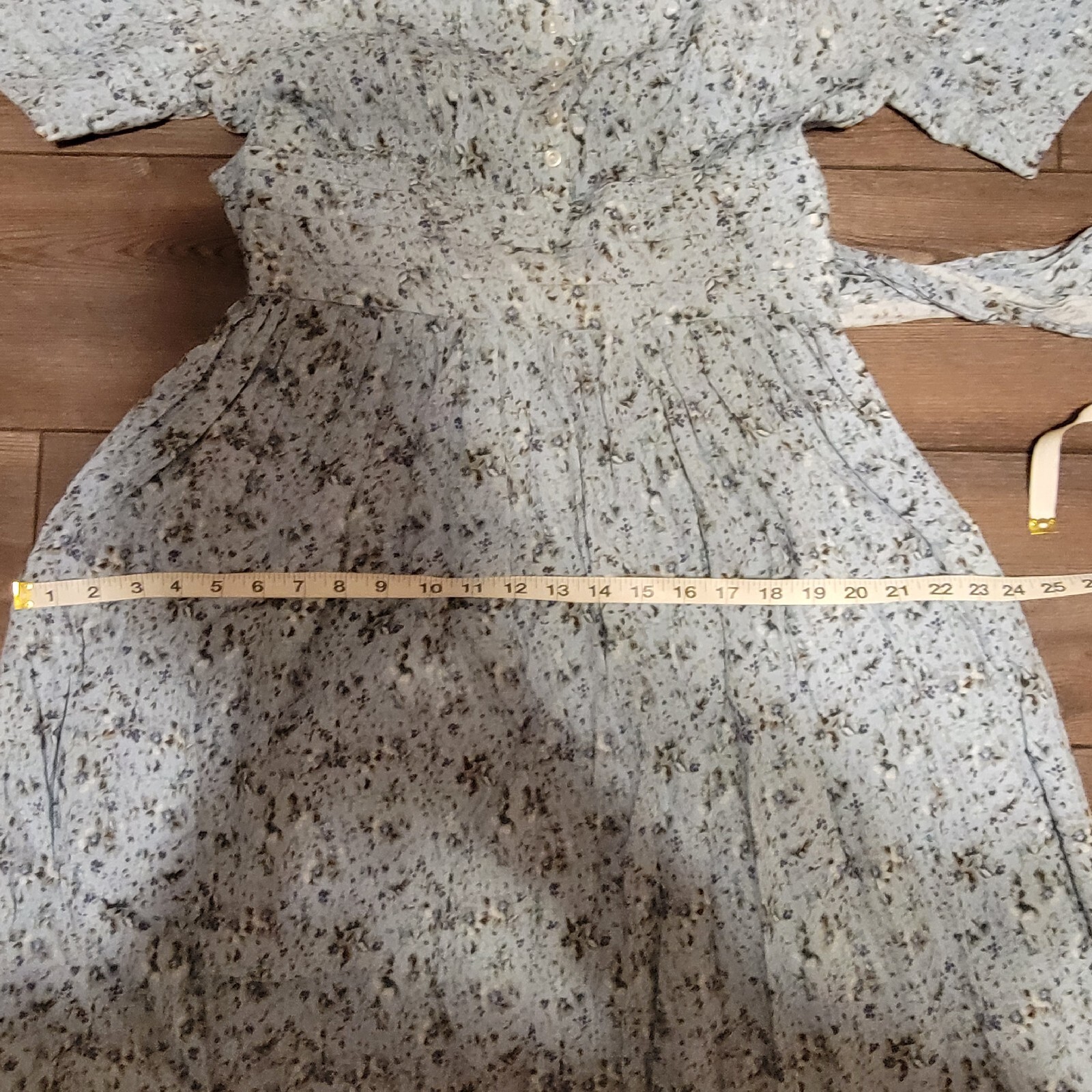vintage Karin Stevens 1990s Cottage core summer babydoll midi dress (See Desc)