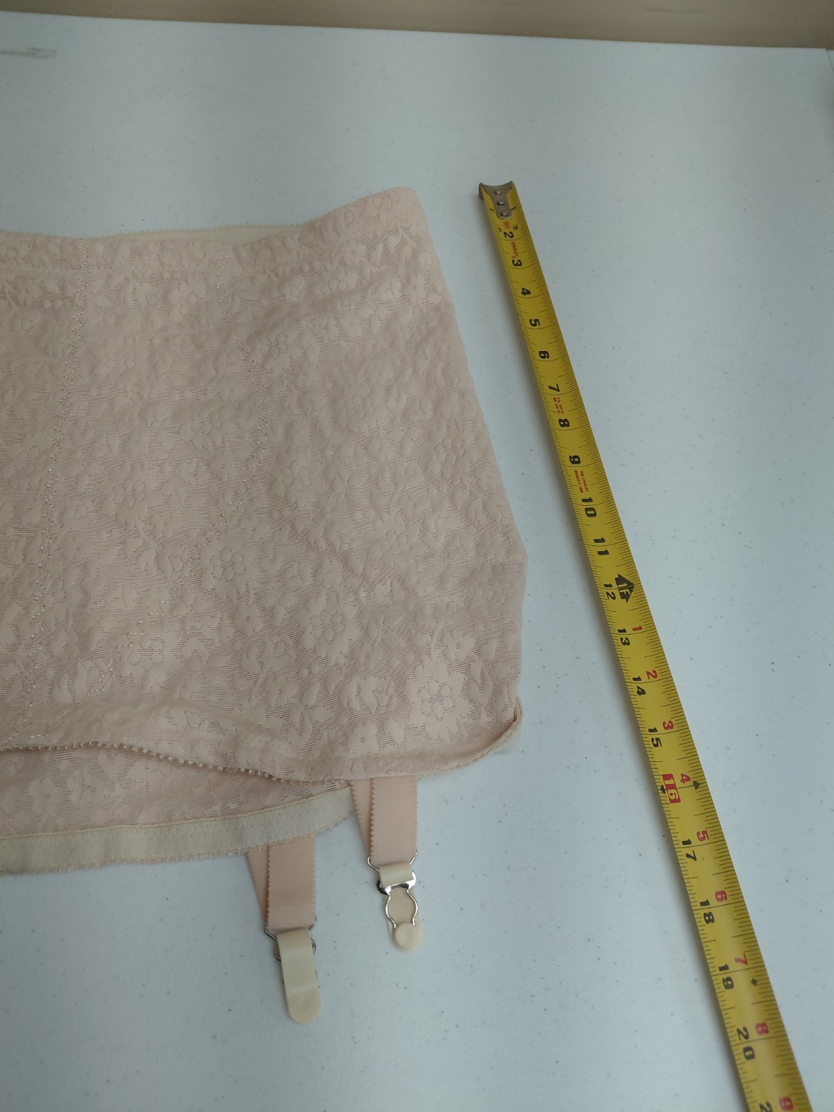 Vintage Crown-nette Open Bottom Girdle With Garter Size 48/9X