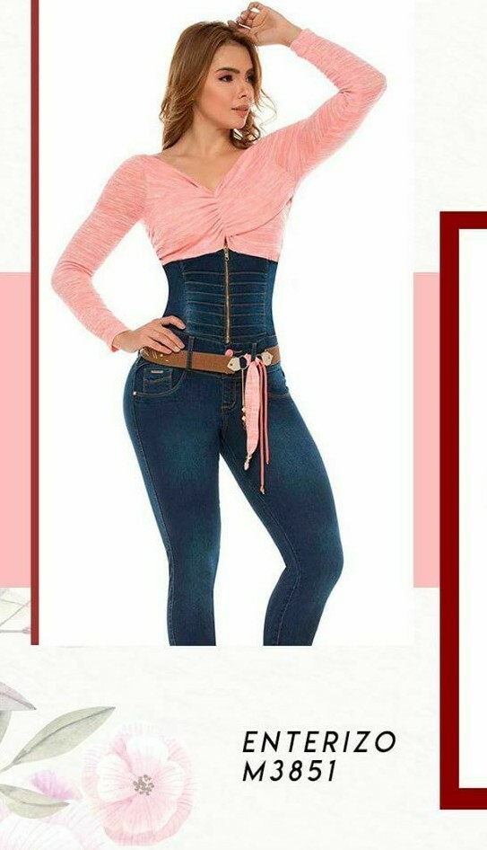 MACONDO JEANS COLOMBIANOS, Butt Lifter Colombian Slimming Sexy Jumpsuit #M3851