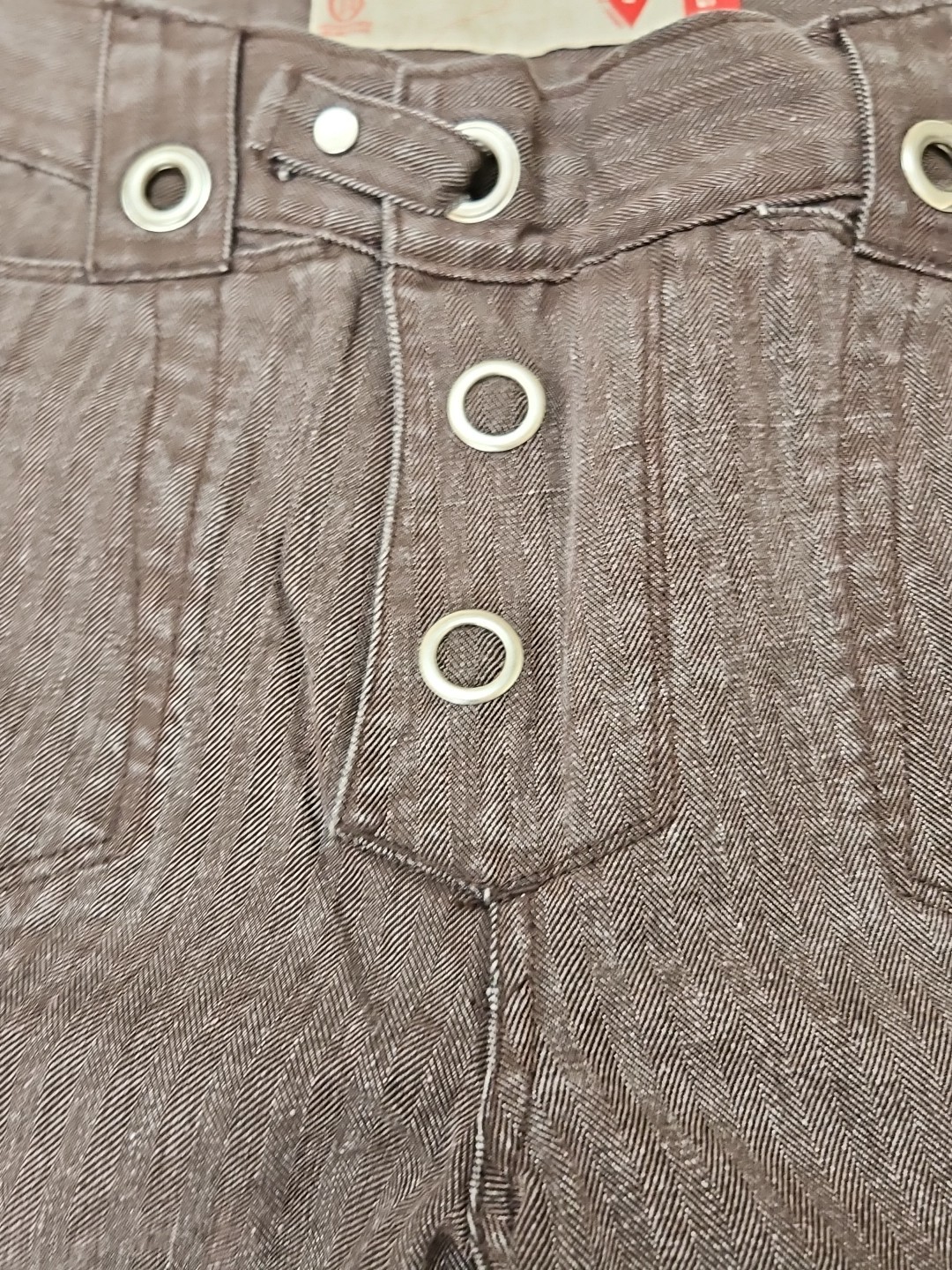 Vintage Y2K Dead Stock 1990&rsquo;s Guess Jeans Size 33 Wide Leg Snaps