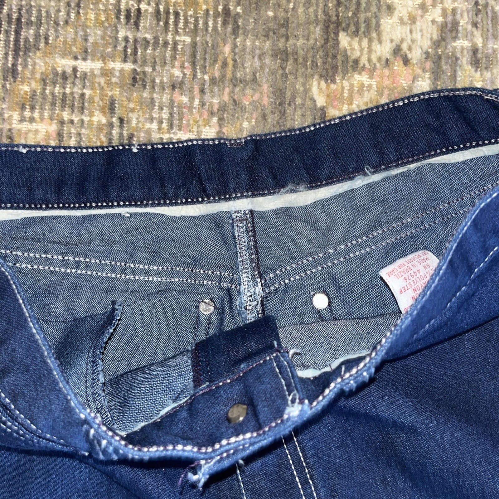 Vintage PS GITANO Jeans DARK Indigo- Not Faded Size 16 Made In BRAZIL Very Nice