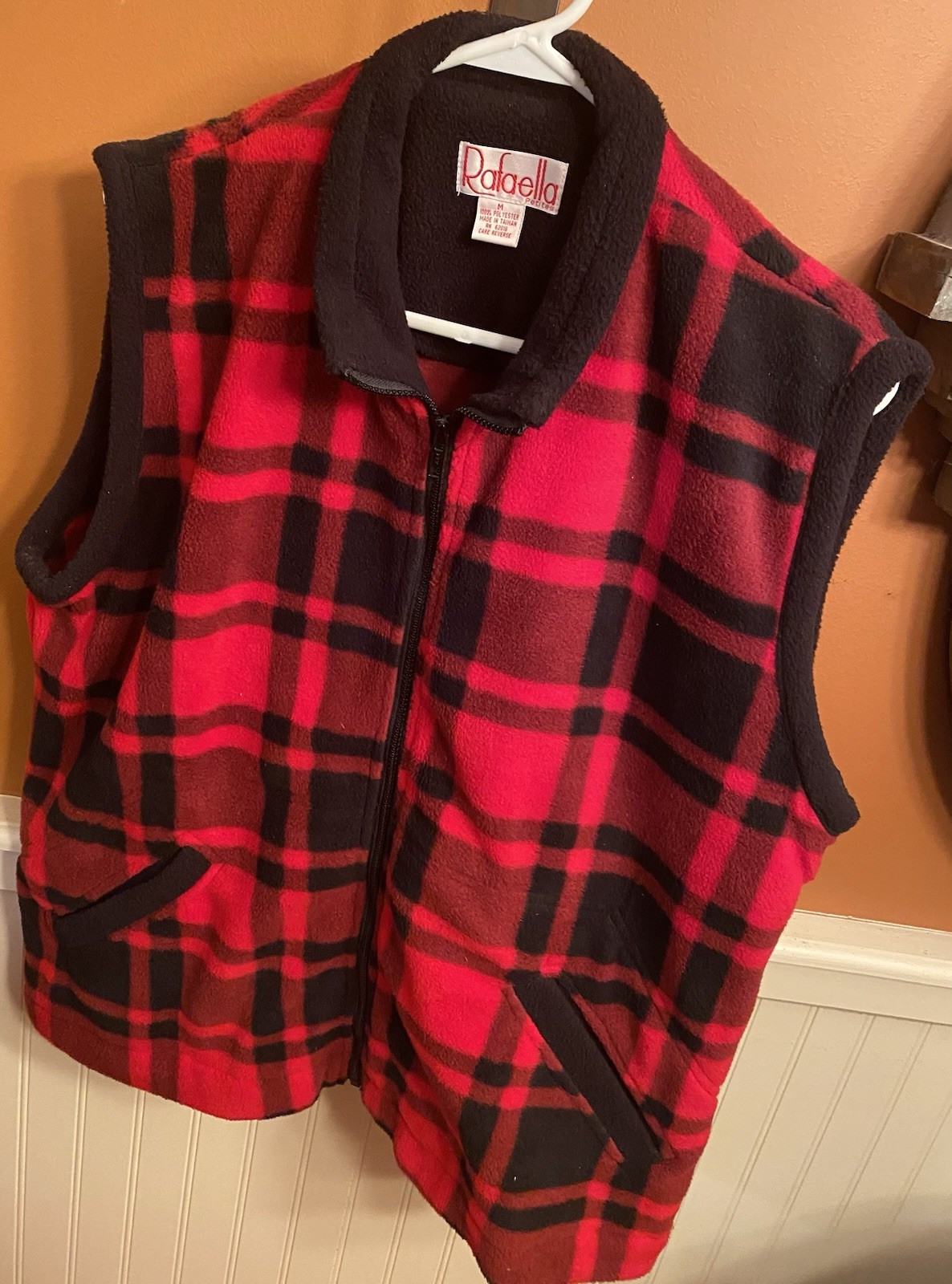 Vintage Rafaella Petites Women’s Zip Vest M (Runs Large, 2X) Buffalo Plaid