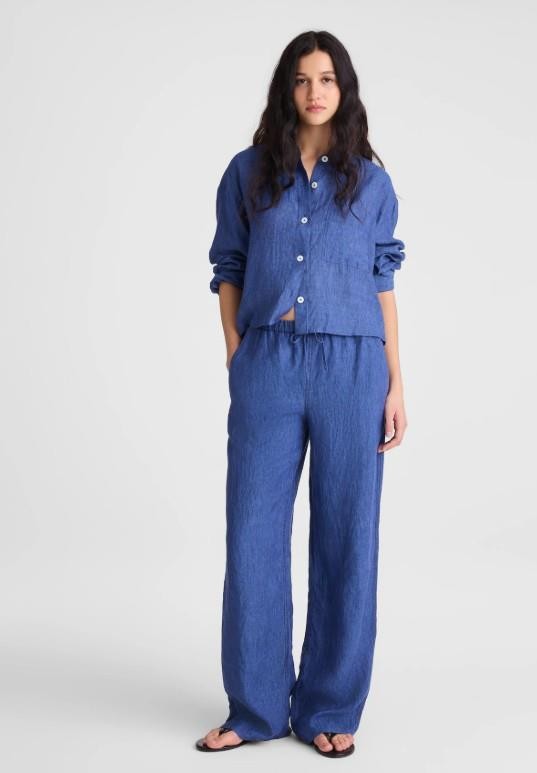NWT Madewell Pull-On Pants in 100% Linen
