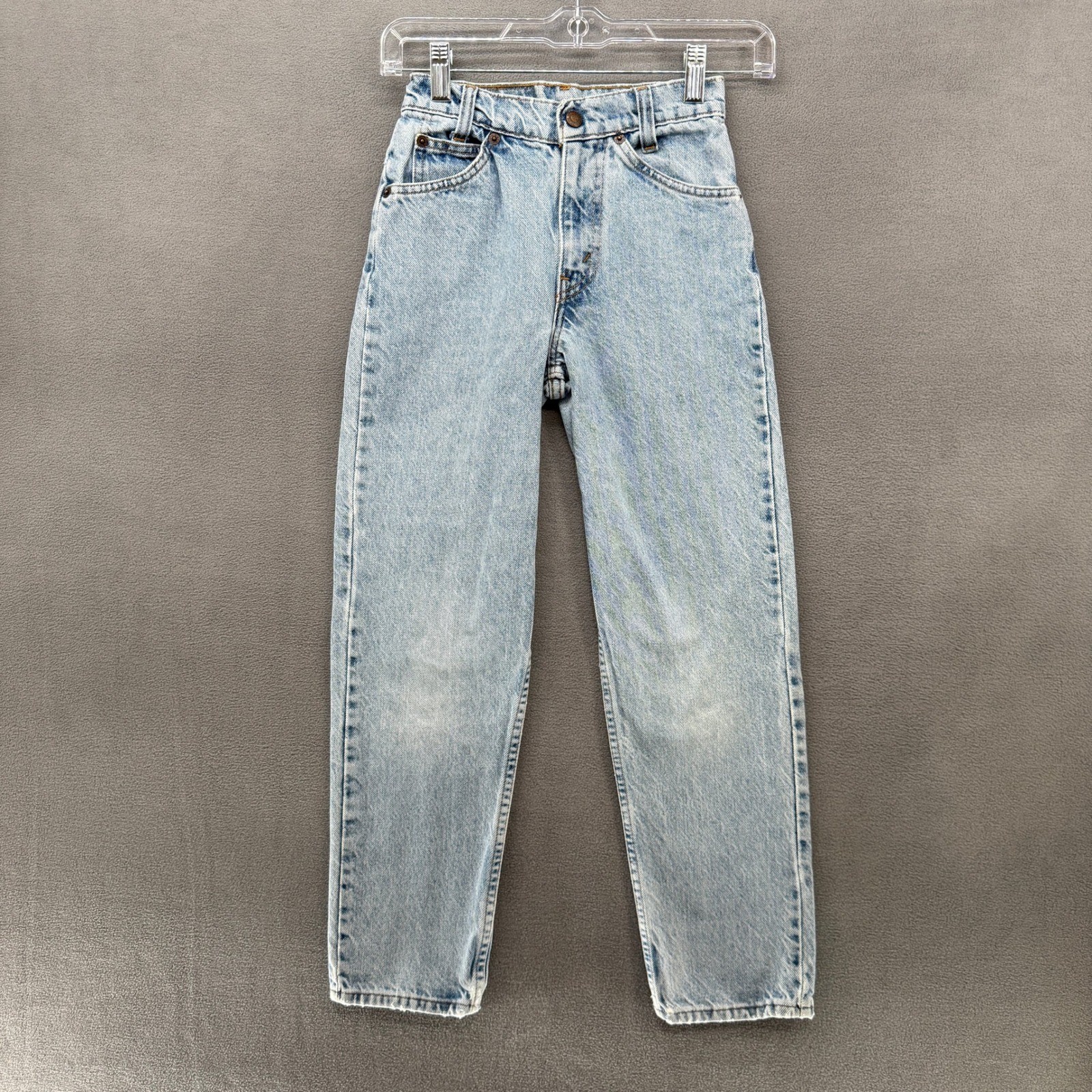 Vintage 1992 Levis 824 Jeans Slim Fit 22&Prime;x25.5&Prime; Orange Tab Made in USA 12