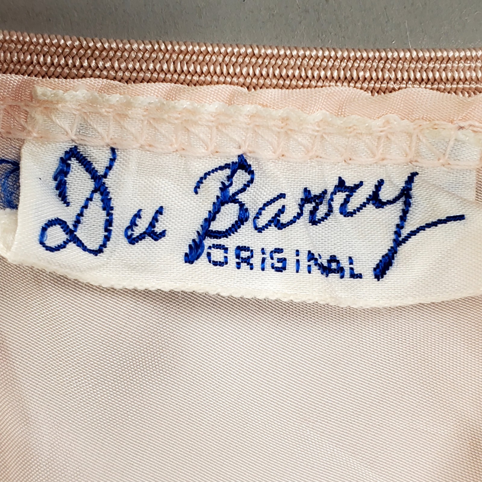 Vintage 1940s Du Barry Pastel Pink Ruffled Slip Skirt Size XS