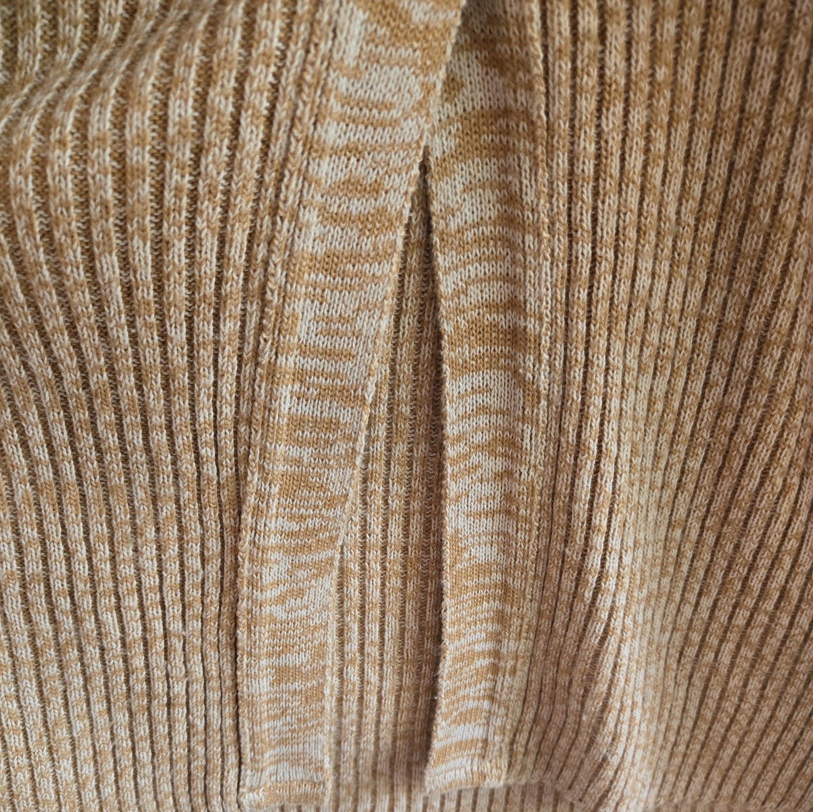 United States Sweaters maxi Dress Rib Knit Button Split Front Sz L belt beige