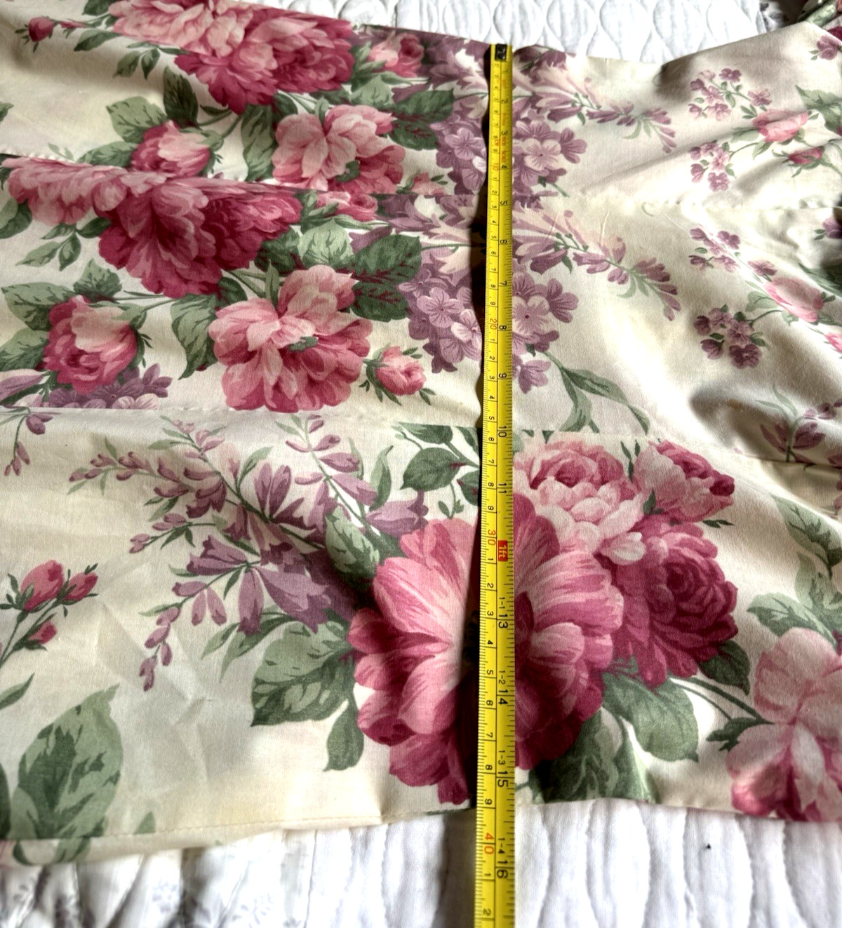 VTG 80&rsquo;s Hawaii Lola Jrs Women&rsquo;s Floral Roses/Lilacs Ruffle Midi/ Tea Dress Sz 7