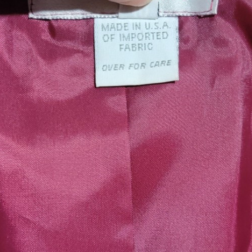 Pristine 70s VTG Ultrasuede Blazer Jacket Magenta Pink Gold Buttons Lined USA 10