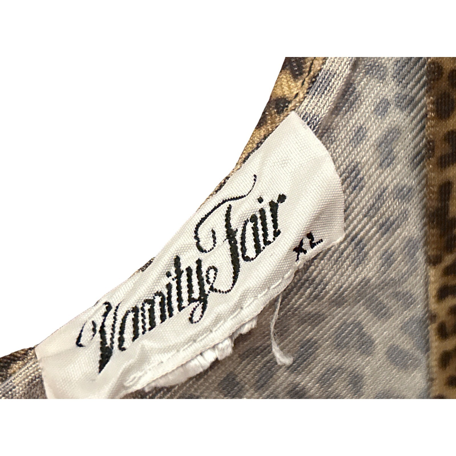 Vintage Vanity Fair Nightgown Leopard Print Mob Wife Indie Sleaze Animal Print