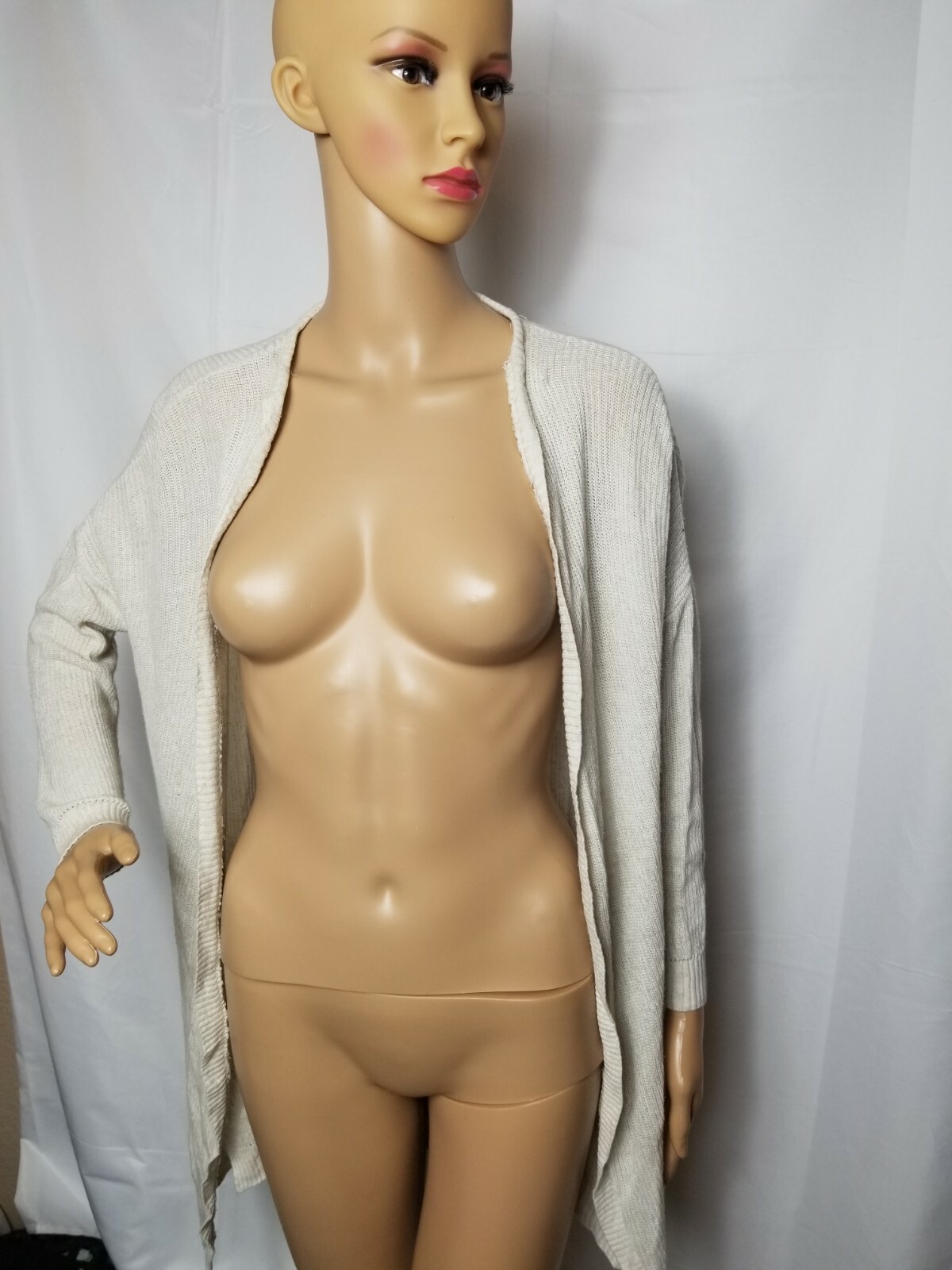 Vintage Charlotte Russe Cardigan Shawl Made in USA Lightweight Sweater Small Y2K