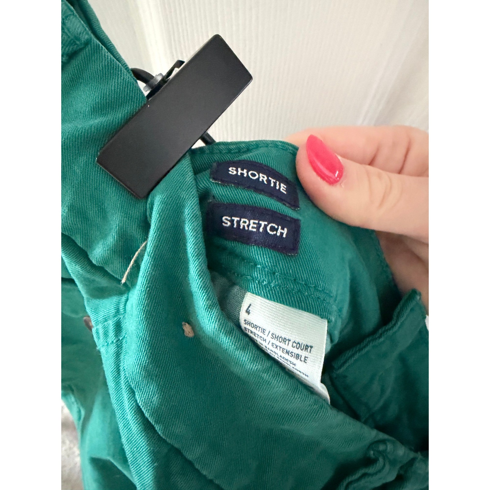 Y2K American Eagle Micro Chino Shortie Shorts Green Retro Preppy