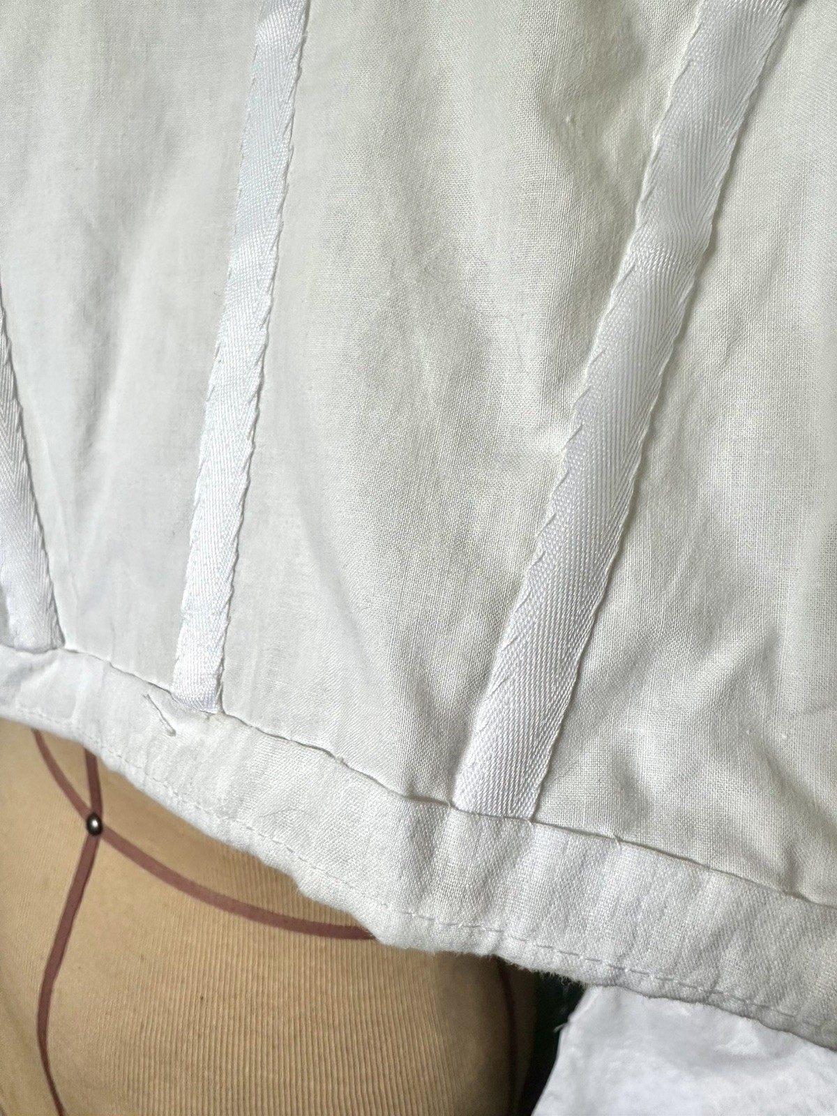 Mutton Sleeved White Victorian Top