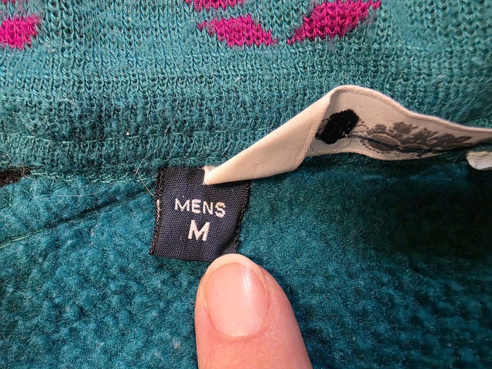 Columbia Fleece Jacket Men Size Medium 1990s Vintage Retro Teal Full Zip USA