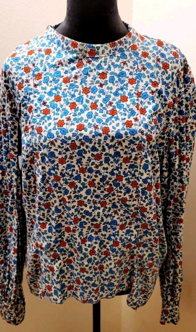 Vintage 1960&rsquo;s – 1970&rsquo;s Summer Floral, Long Sleeved, Hippie, Prairie Med/Lg.