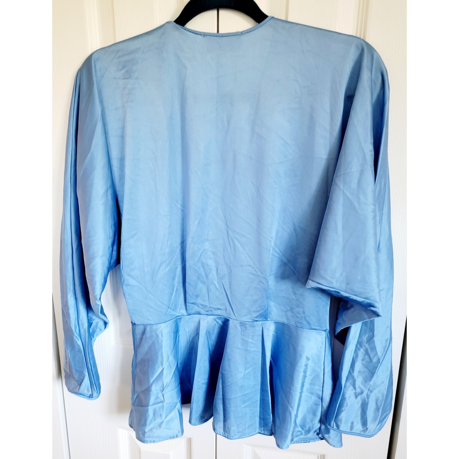 Lily Of France M Vintage 60&rsquo;s Long Nightgown Robe Blue Set Union Made USA Lace