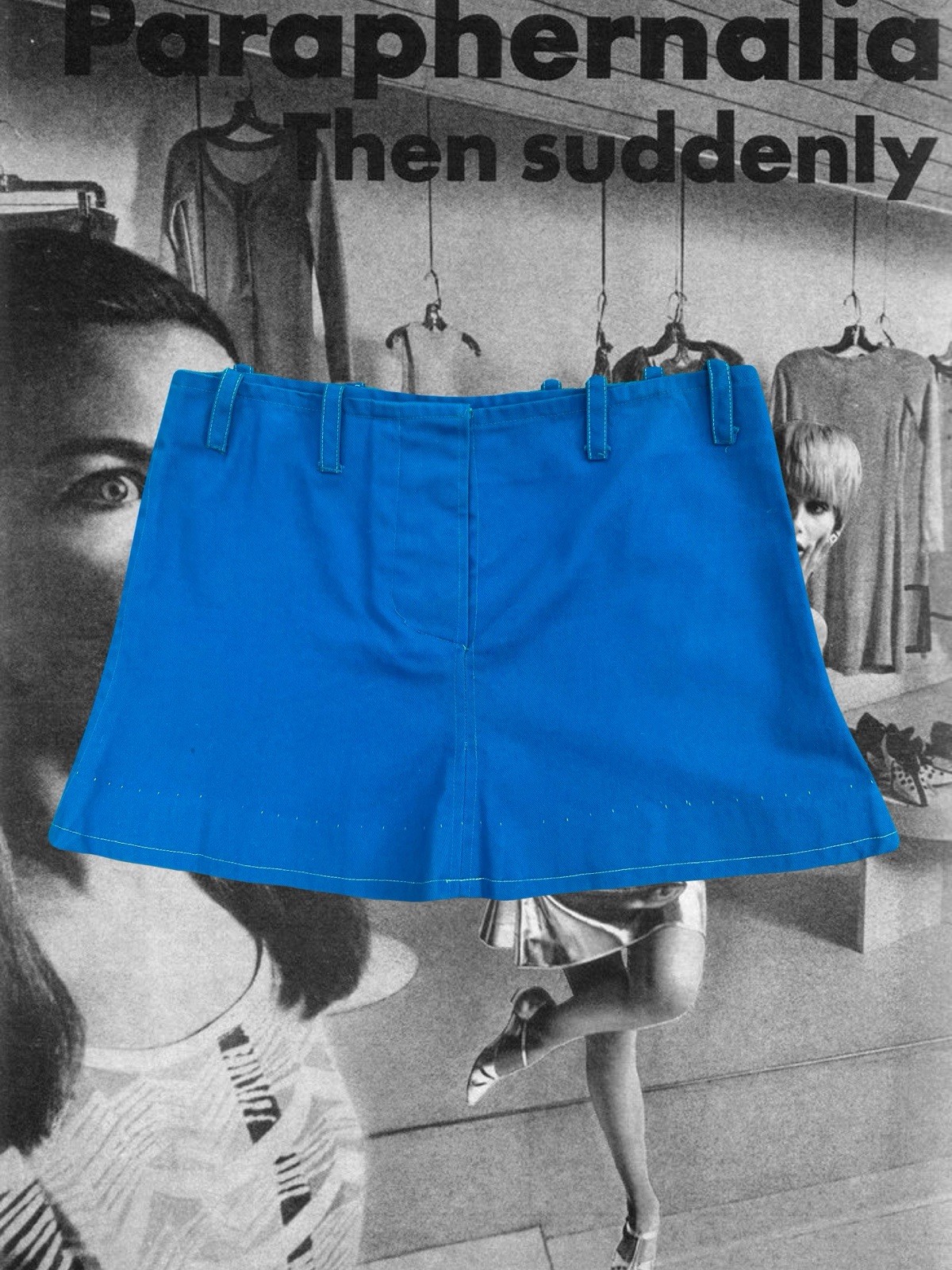 Vintage 1960s Betsey Johnson For Paraphernalia Mod Mini Skirt – Fits S/M
