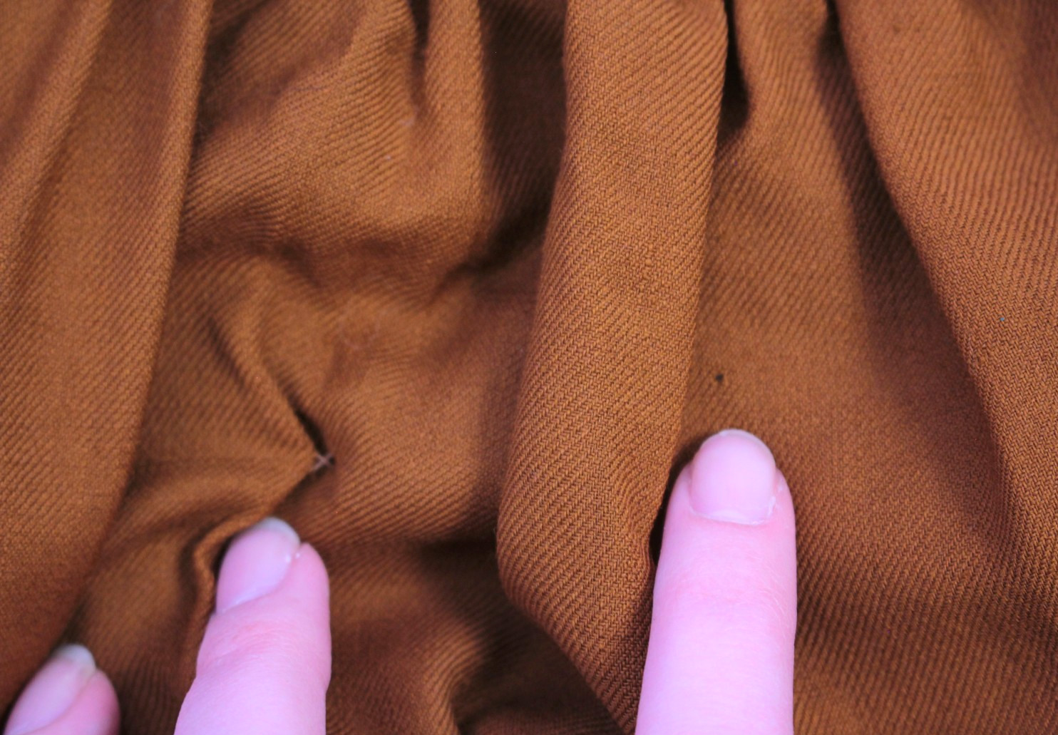 VTG Women&rsquo;s Antique Late 1800s 2 Pc Burnt Orange / Brown Jacket & Skirt Set XS/S