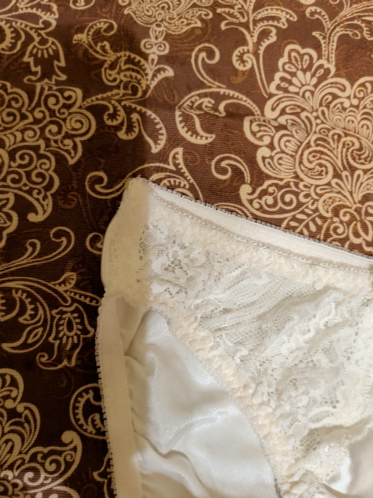 Vintage Olga Satin Brief Panties Size Medium