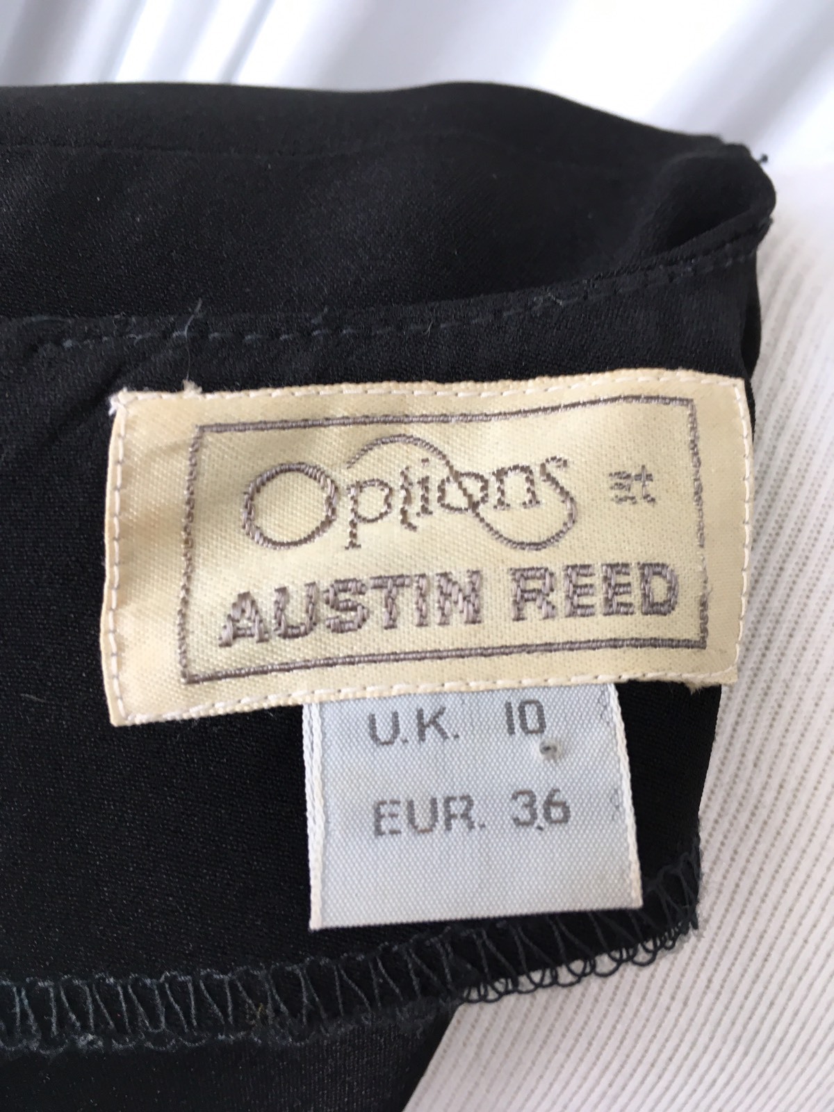 Vintage 80s does 40s Options at Austin Reed black dress uk 10 eur 36 US 4/6