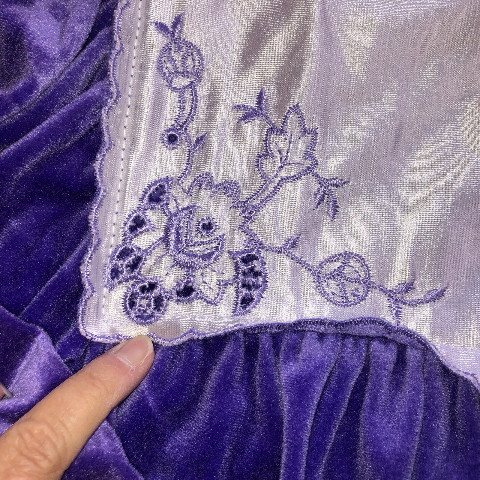 Vintage Donna Richard Gilligan & O&rsquo;Malley Velour Zip Robe Women&rsquo;s Petite Purple