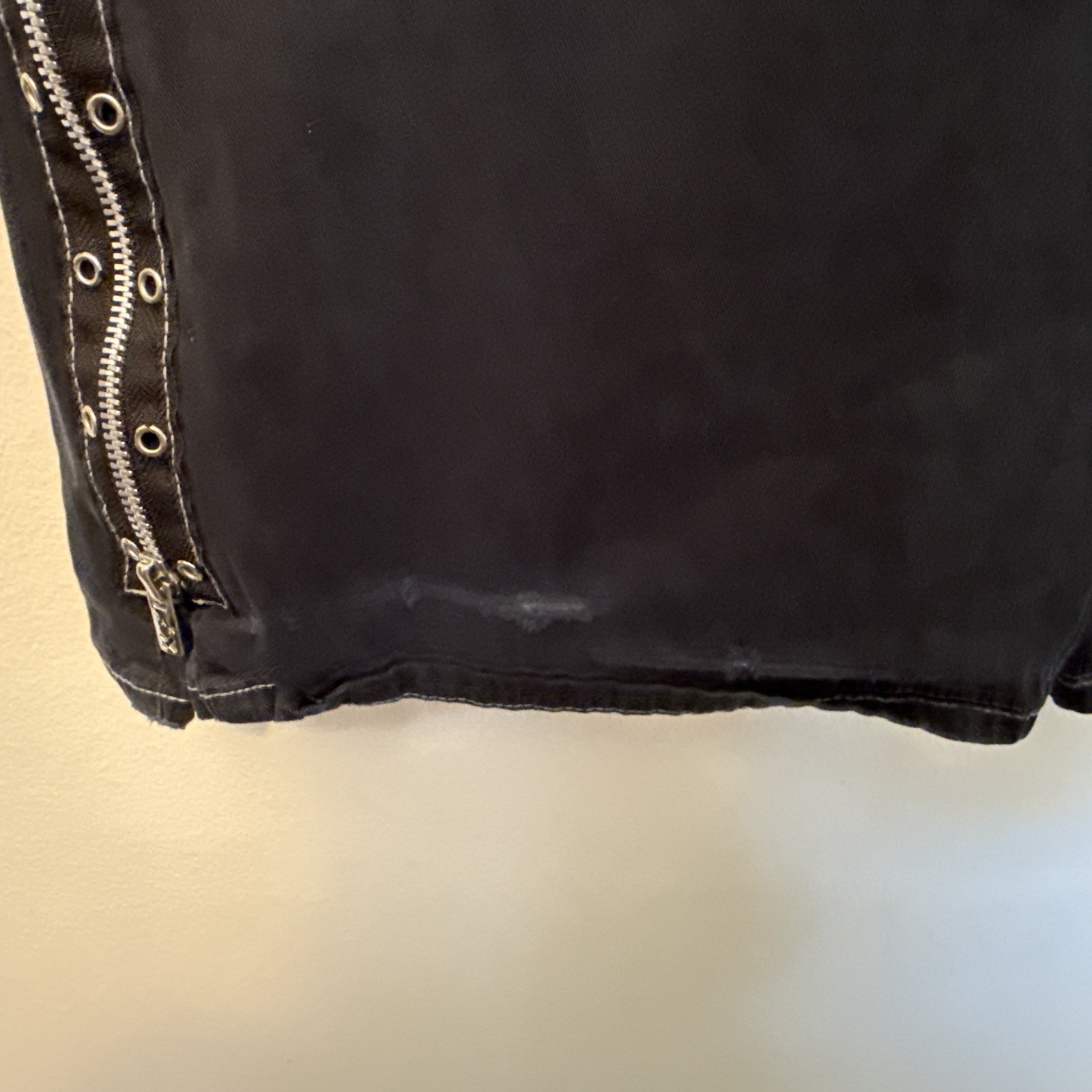 Rare Y2K Tripp NYC Goth Punk Bondage Pants Zip Off Women Size 11 Chain Wide Leg
