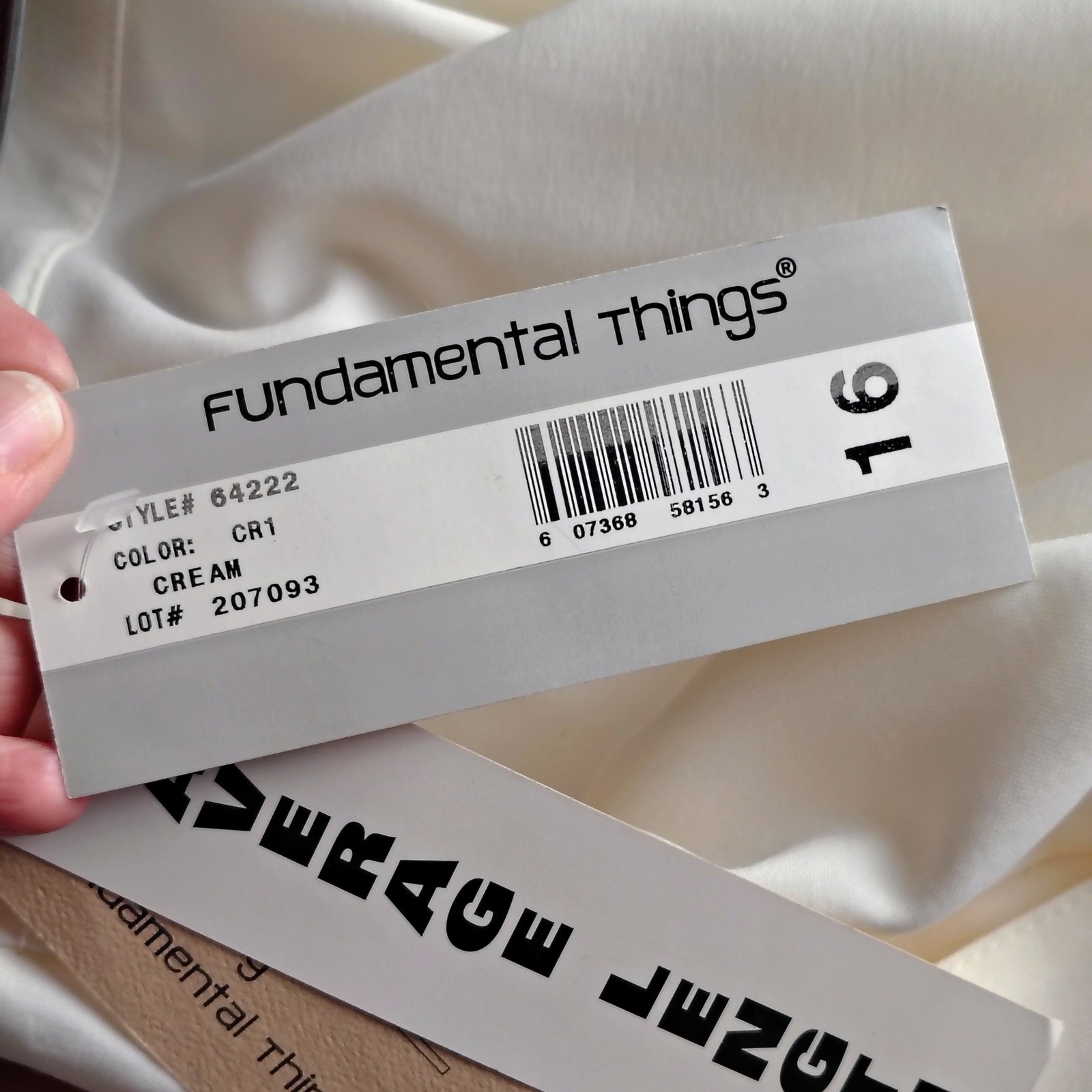 Fundamental Things Vintage Cream High Rise Pleated Tapered Dress Pants 16 nos