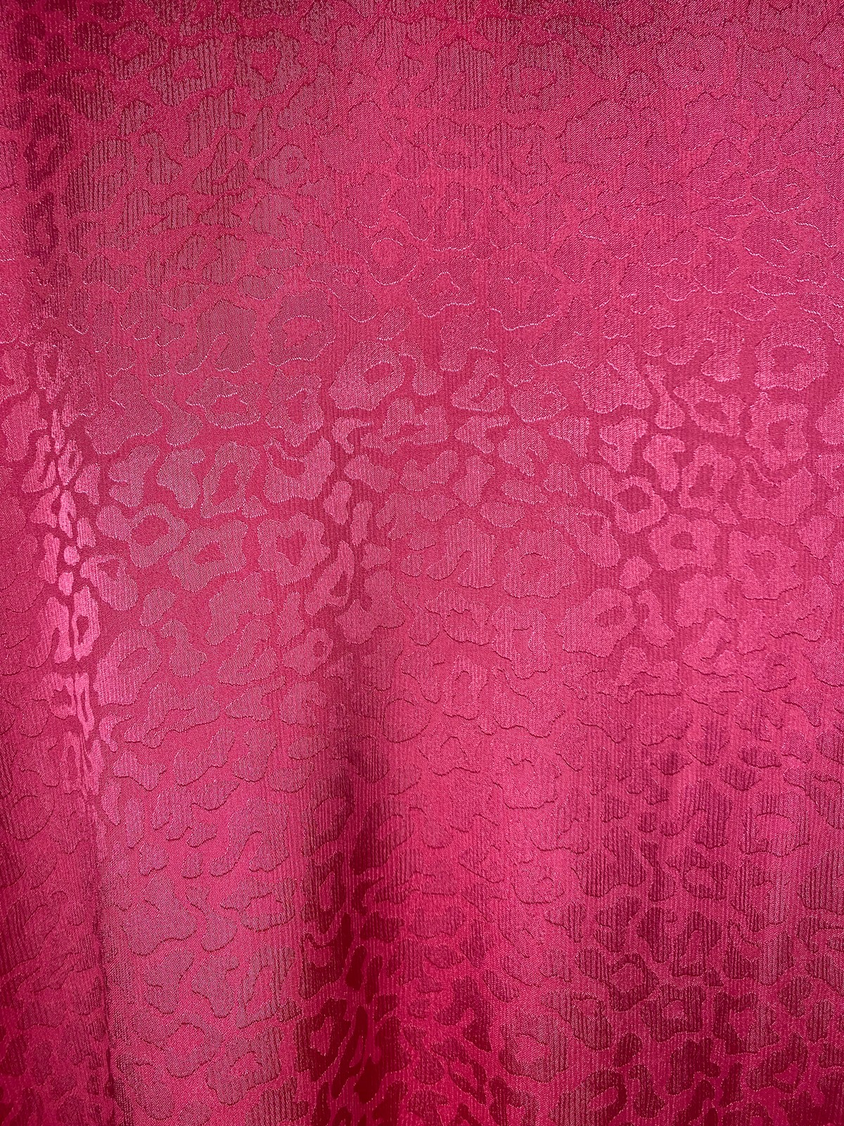 80s Pink Leopard Print Blouse Size 14