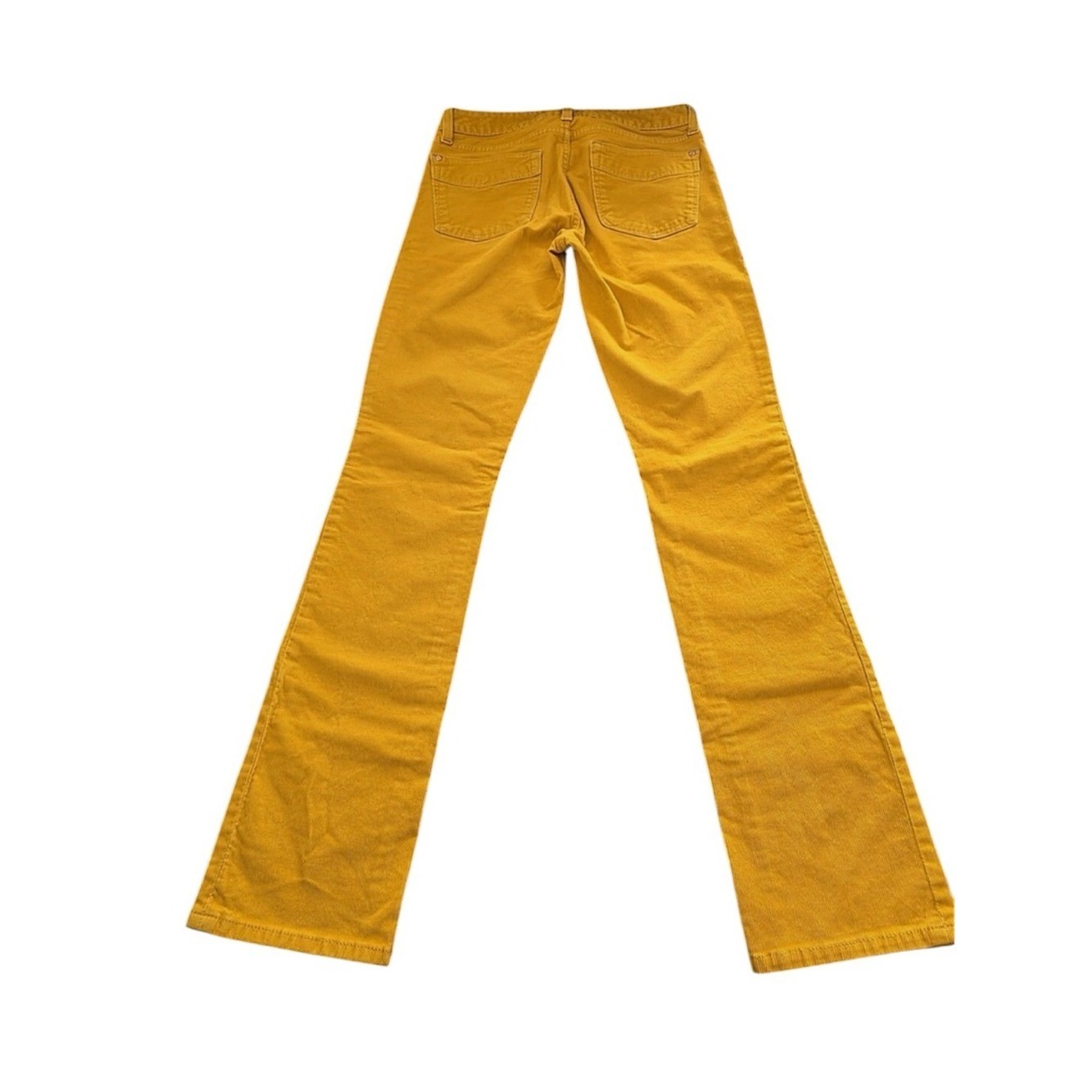 GAP 1969 Mustard Yellow Corduroy Low Raise Straight Leg Pants