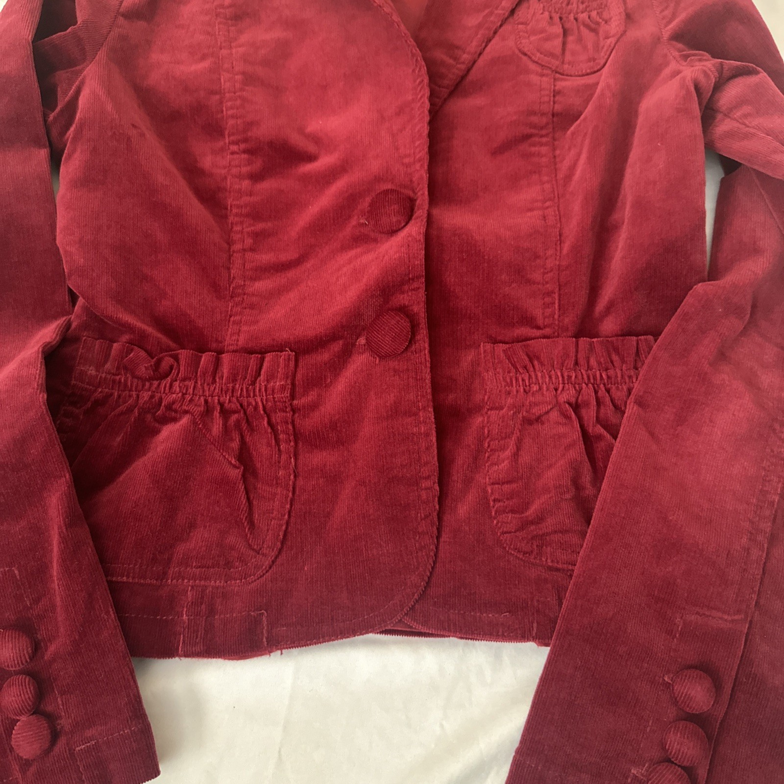 Vintage 1990’s Be Cool Corduroy Jacket Blazer Wine Red Size S