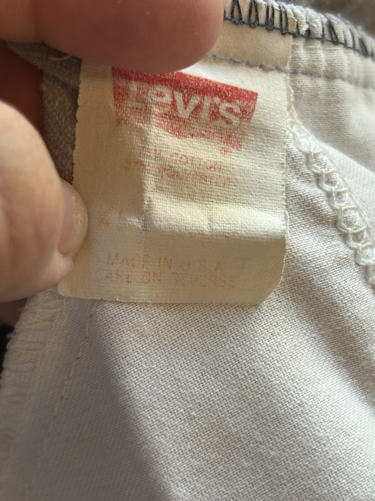 True Vintage Levi’s 80’s White Tab Corduroy Pants 29/30 Made In USA Talon Zip