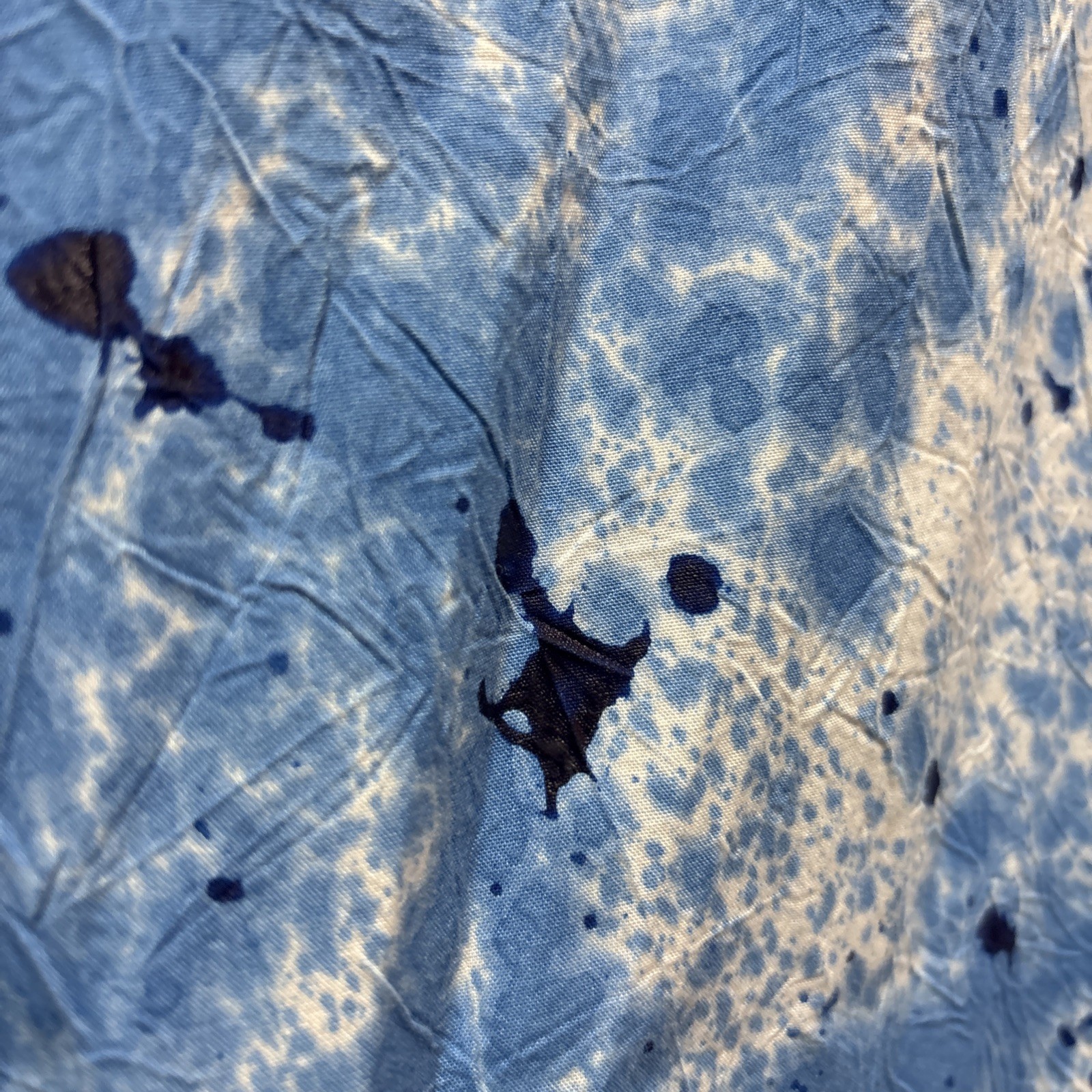 Vtg Creations By Carol Ann Hawaii Paint Splash Cotton Wmns Button Down Top 3X