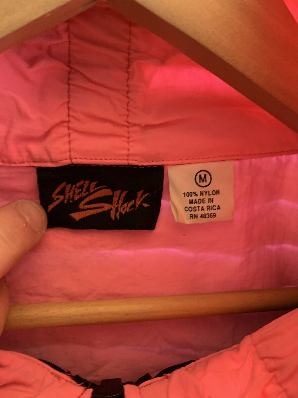 Vintage Shell shock Windbreaker Neon Color Block 90’s 80’s Jacket Supreme M