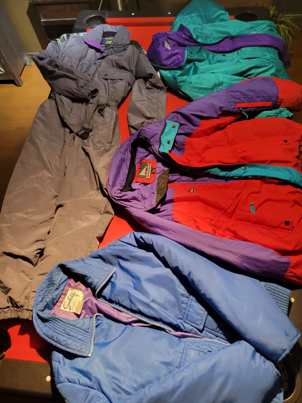 Men/Women Wholesale LOT OF 3 VINTAGE Jackets & 1 Body Suit As Shown