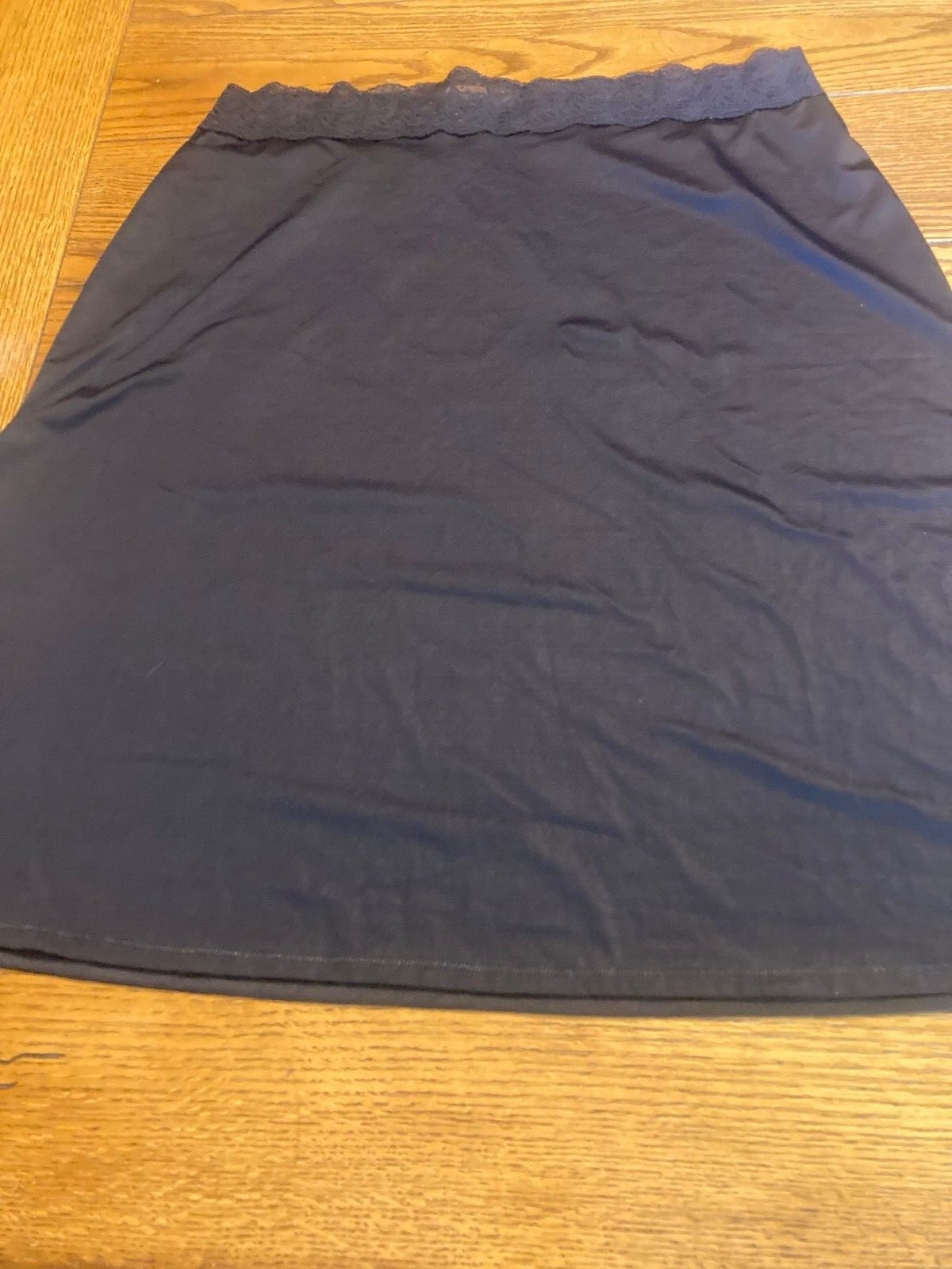 Vassarette BLACK Nylon Half Slip Size 24&Prime; XL/44 Style 11-073